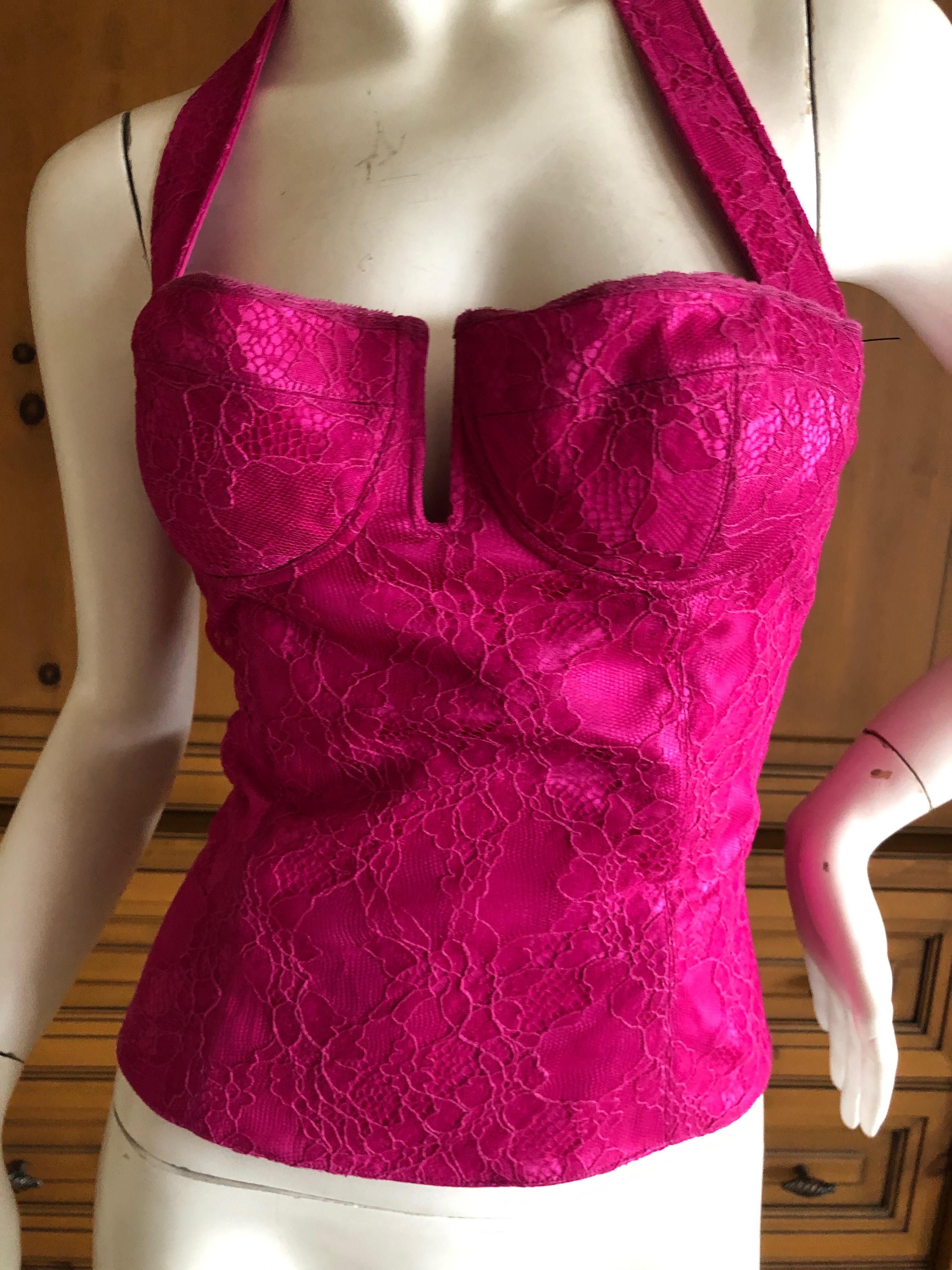 dior pink corset