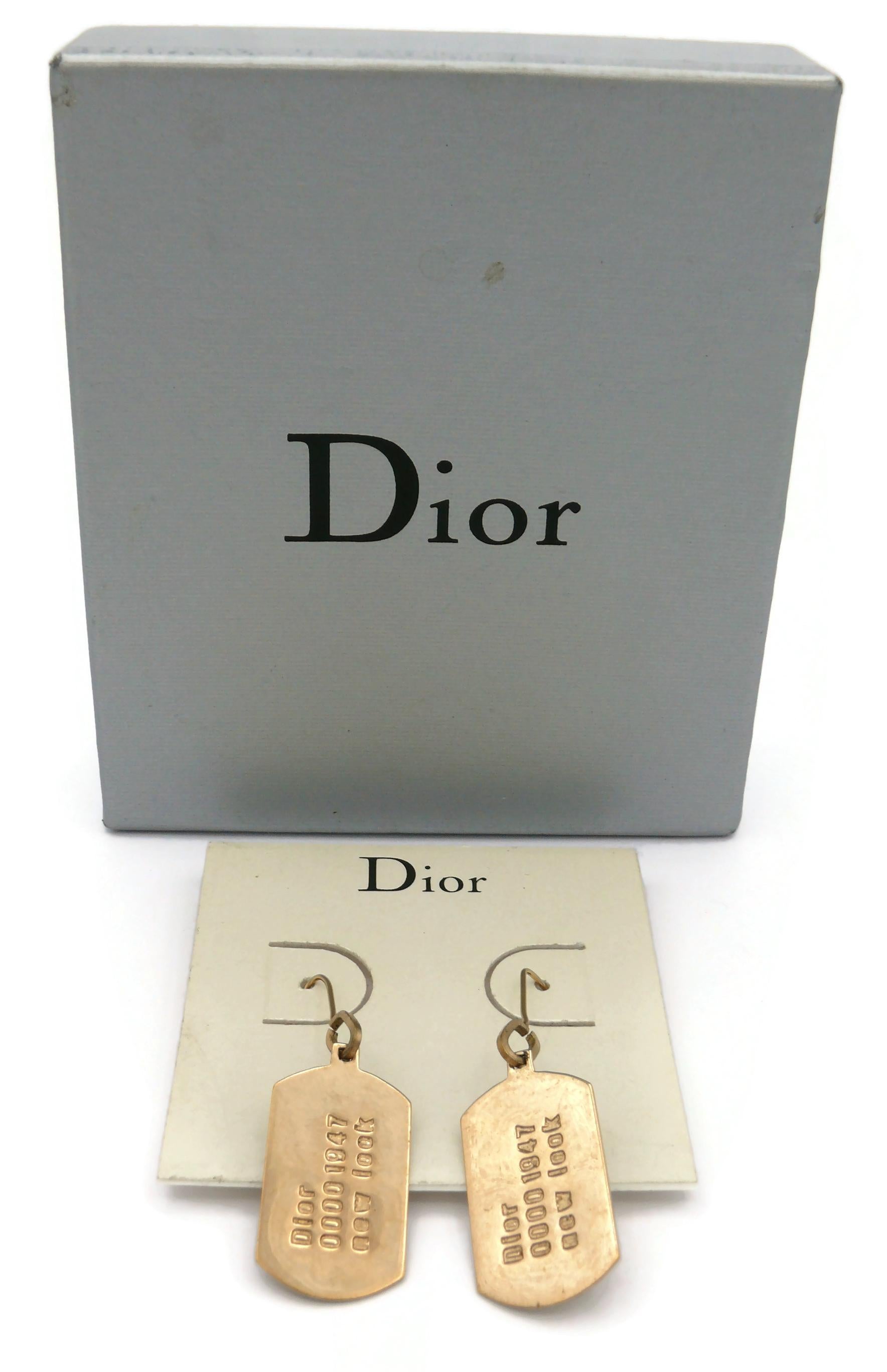 christian dior vintage tags