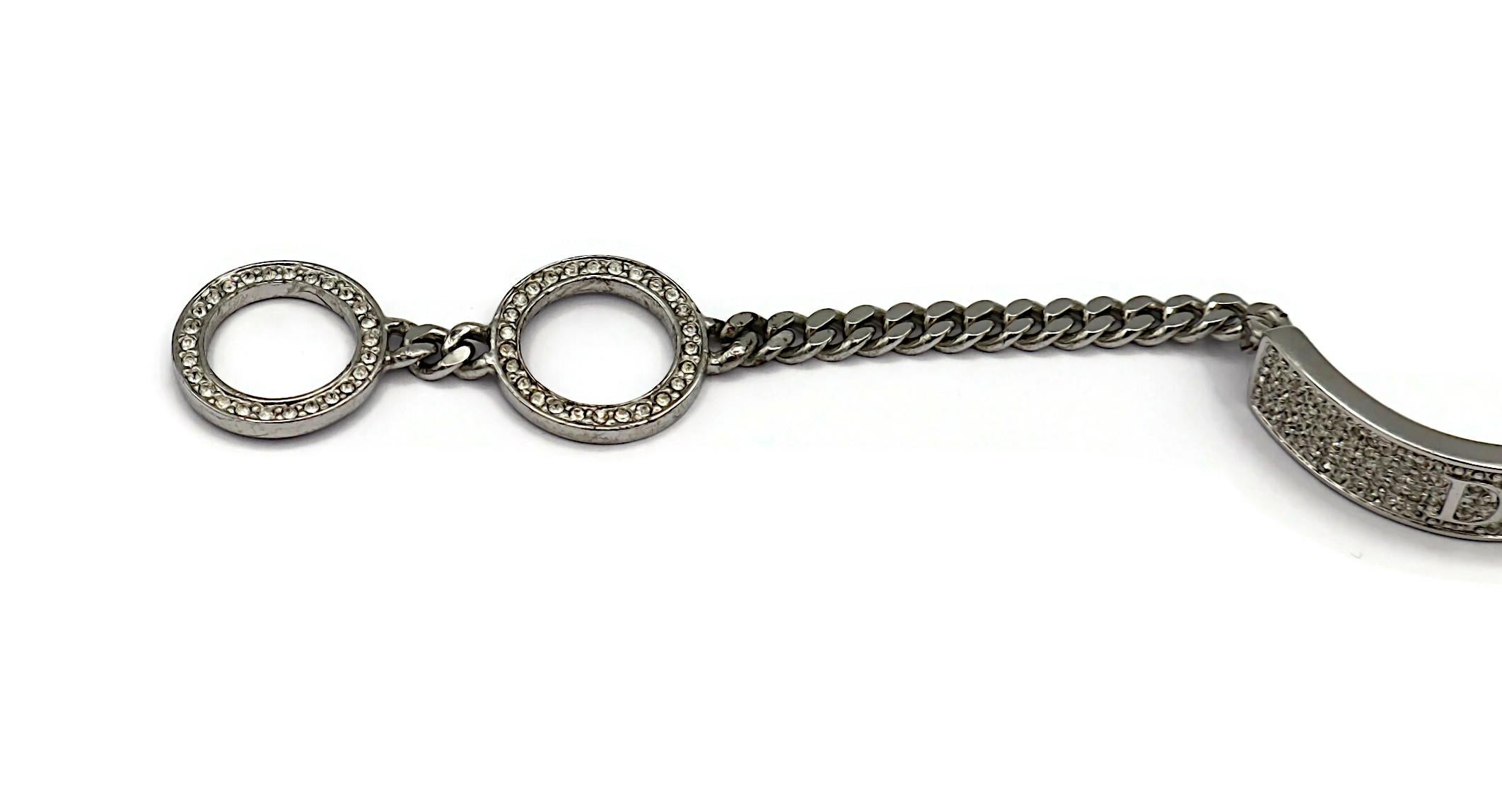 CHRISTIAN DIOR by JOHN GALLIANO Vintage Juwelen-Karabiner-Armband im Zustand „Gut“ im Angebot in Nice, FR