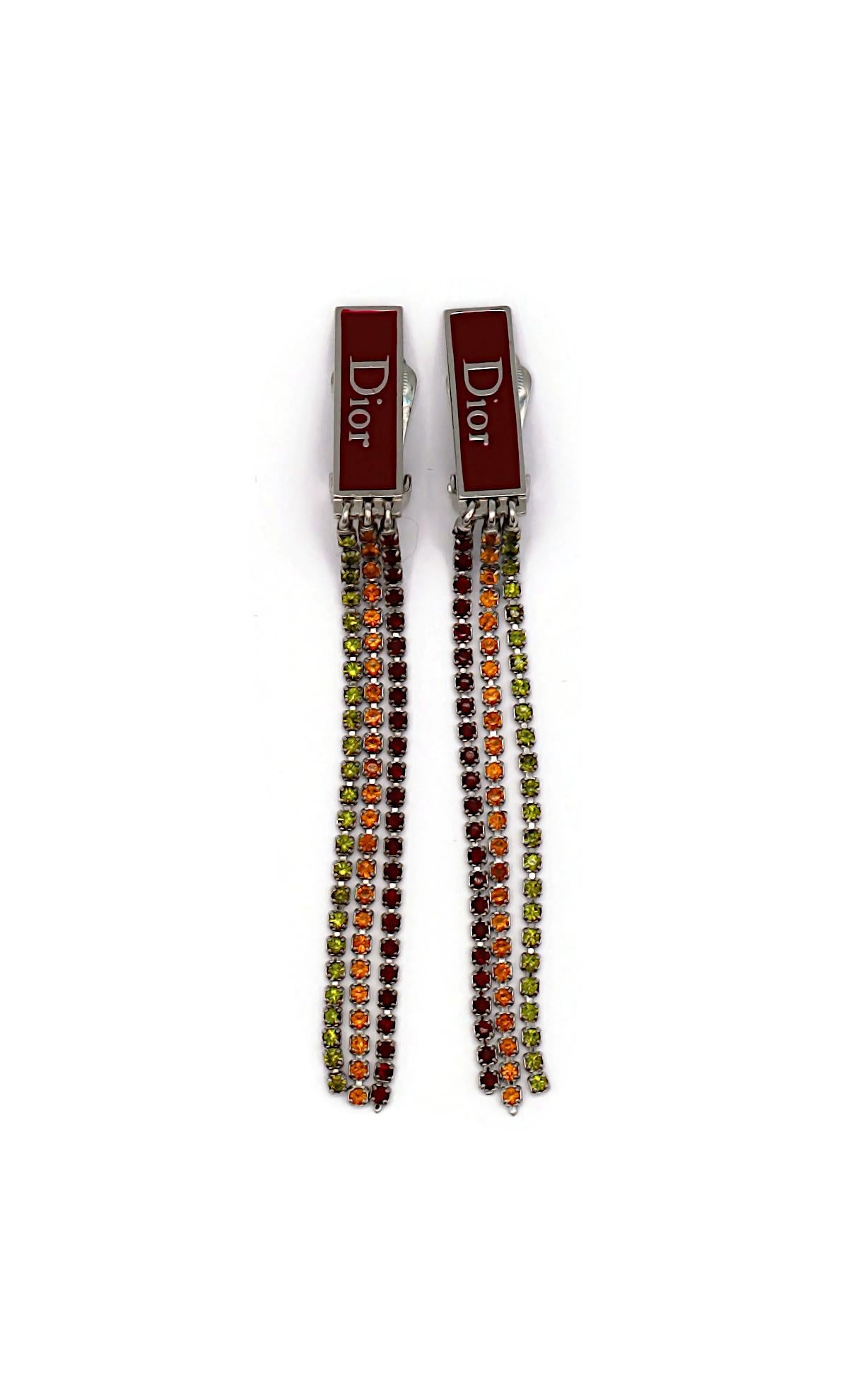 De las mujeres CHRISTIAN DIOR by JOHN GALLIANO Pendientes de clip rasta vintage enjoyados en venta