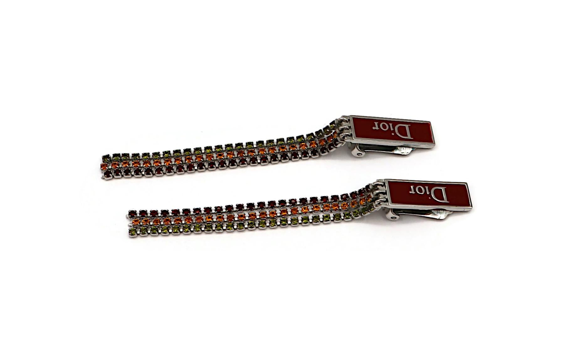 CHRISTIAN DIOR by JOHN GALLIANO Pendientes de clip rasta vintage enjoyados en venta 1