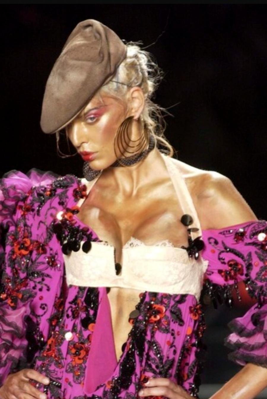 CHRISTIAN DIOR by JOHN GALLIANO Vintage Massive Hoop Earrings, 2003 In Good Condition For Sale In Nice, FR