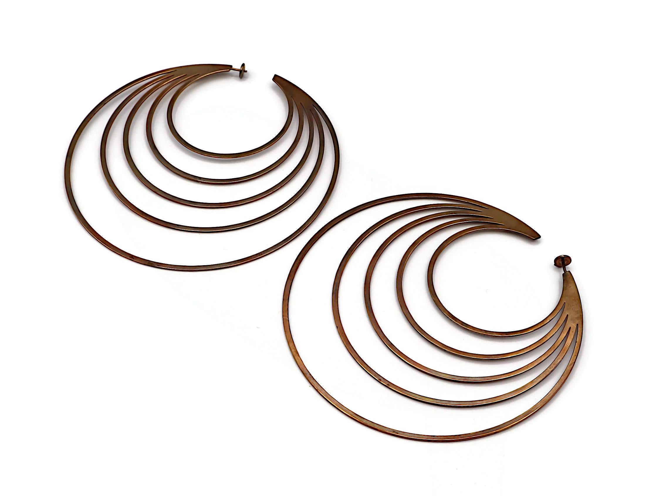 CHRISTIAN DIOR by JOHN GALLIANO Vintage Massive Hoop Earrings, 2003 For Sale 3