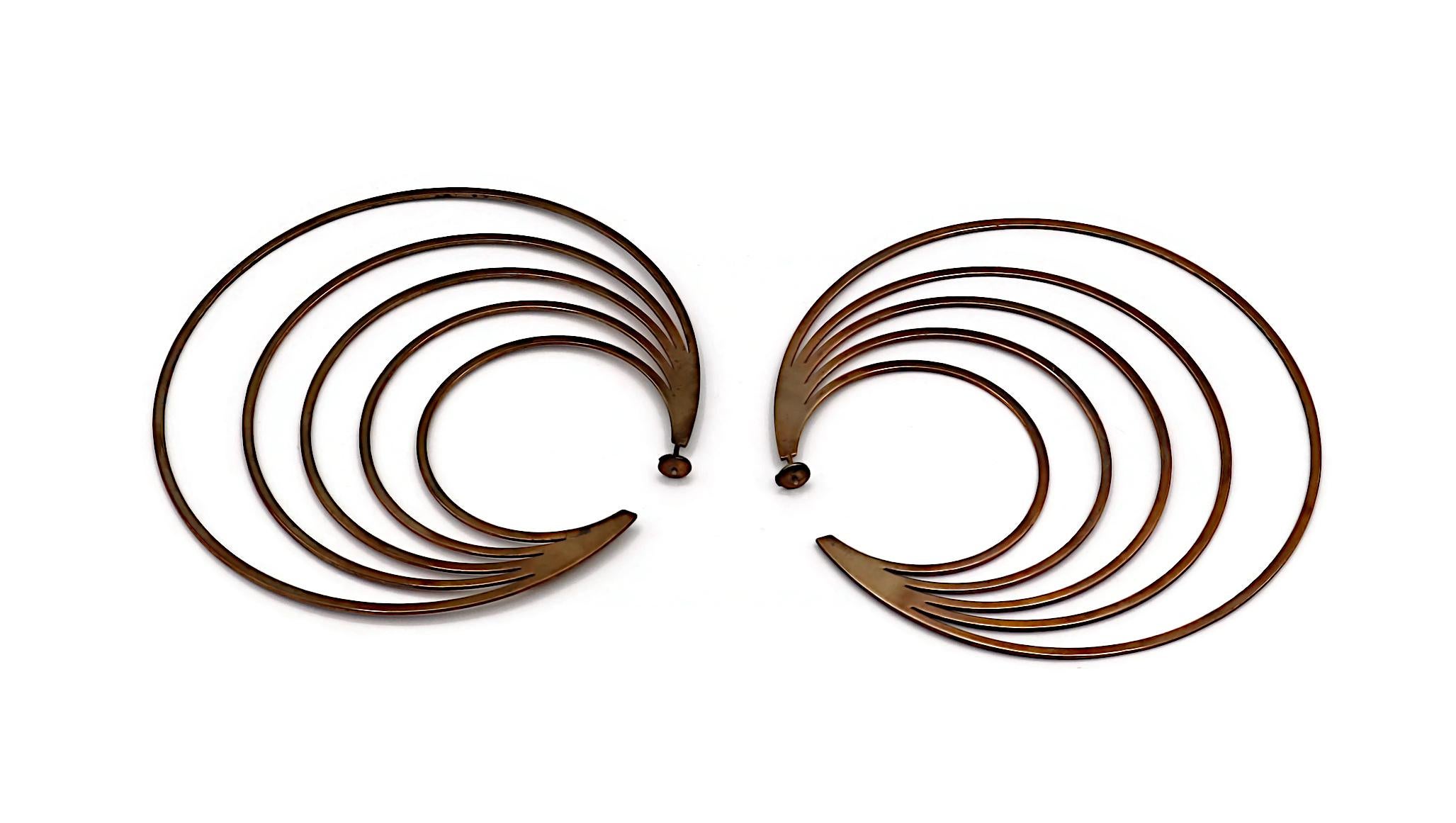 CHRISTIAN DIOR by JOHN GALLIANO Vintage Massive Hoop Earrings, 2003 For Sale 5