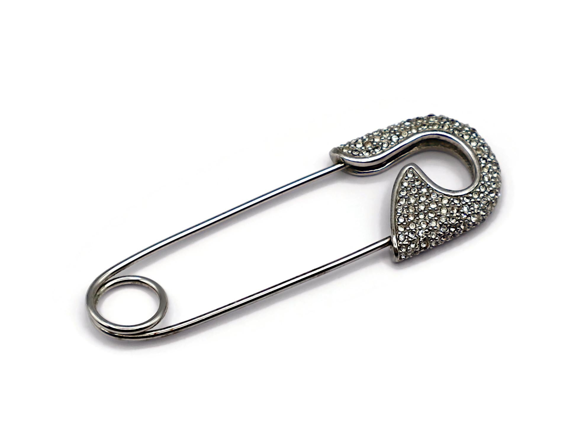 Women's CHRISTIAN DIOR by JOHN GALLIANO Vintage Massive Jewelled Safety Pin Brooch