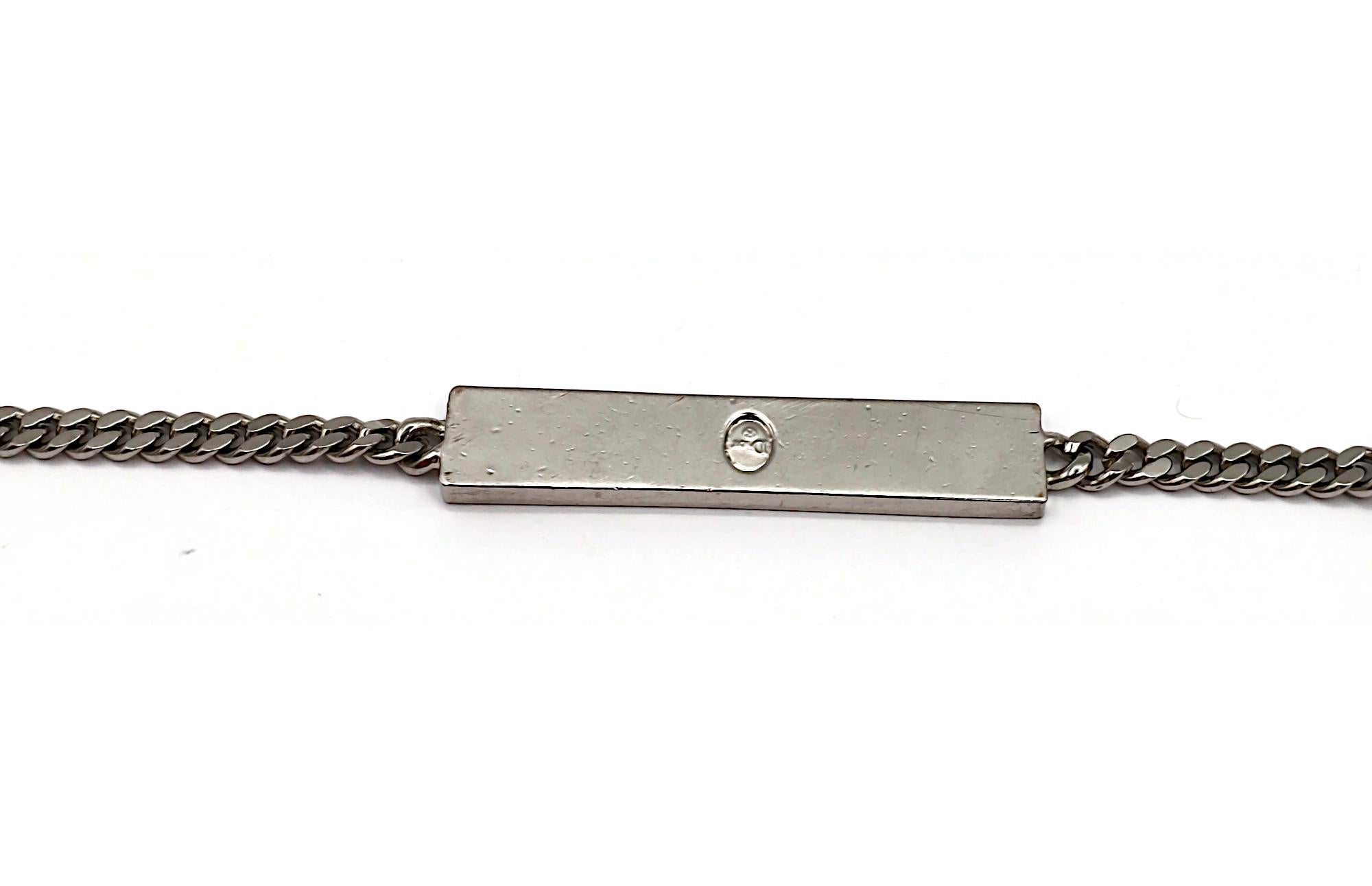 CHRISTIAN DIOR by JOHN GALLIANO Vintage Silver Tone Chain Belt im Angebot 6