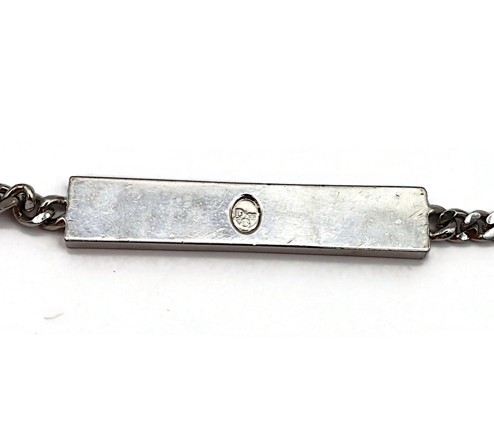 CHRISTIAN DIOR by JOHN GALLIANO Vintage Silver Tone Chain Belt im Angebot 14