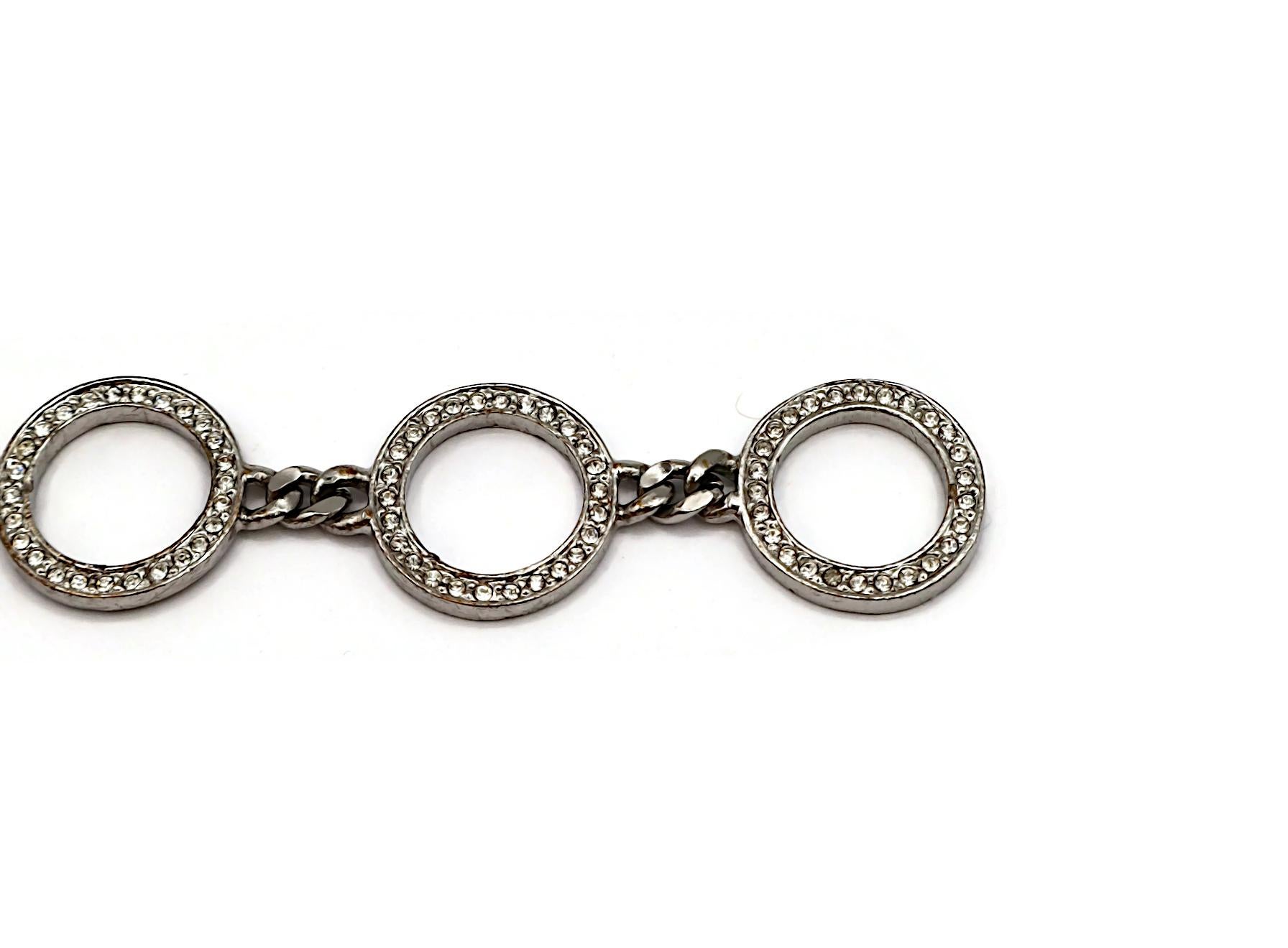 CHRISTIAN DIOR by JOHN GALLIANO Vintage Silver Tone Chain Belt (Silber) im Angebot