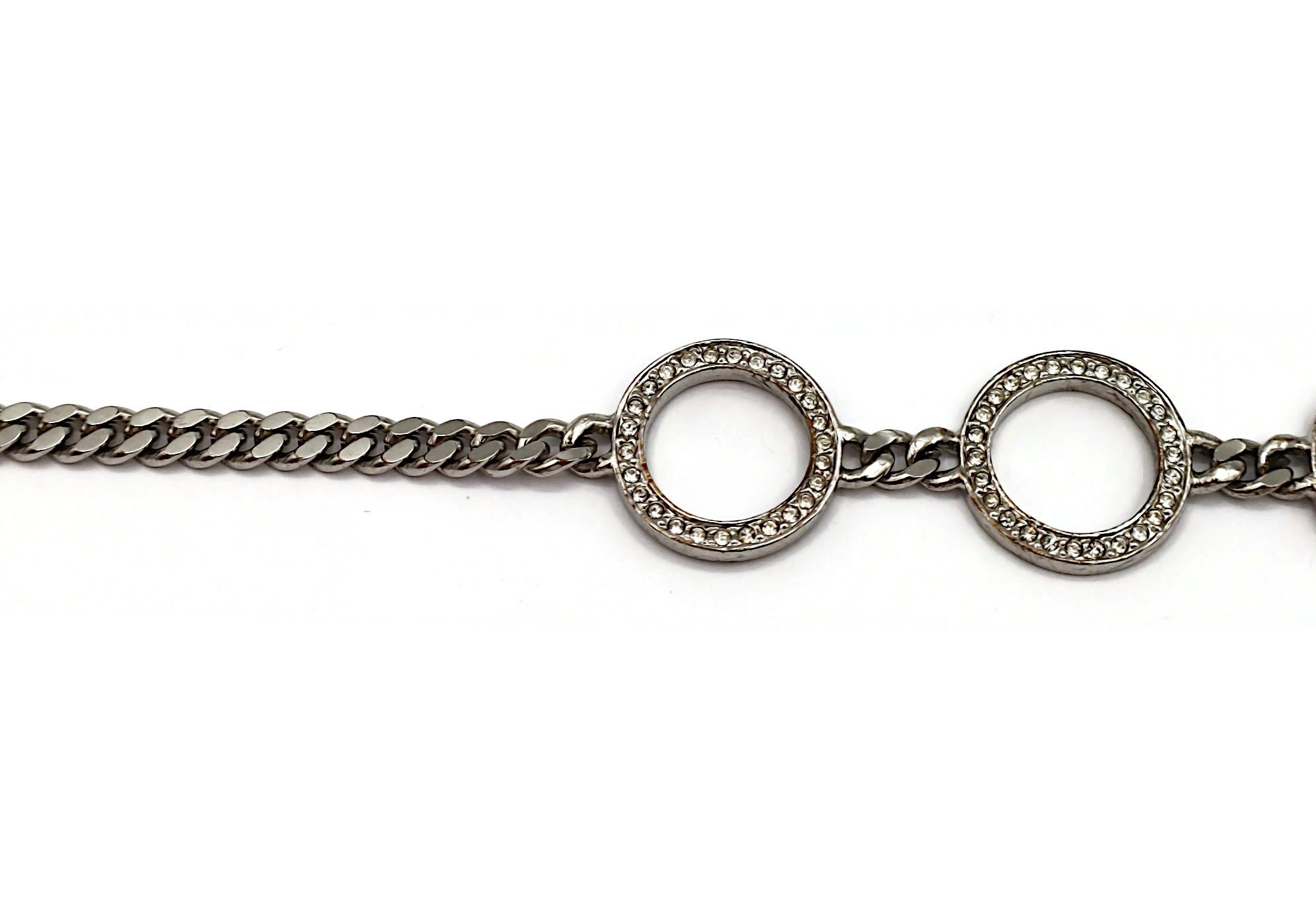 CHRISTIAN DIOR by JOHN GALLIANO Vintage Silver Tone Chain Belt im Zustand „Relativ gut“ im Angebot in Nice, FR