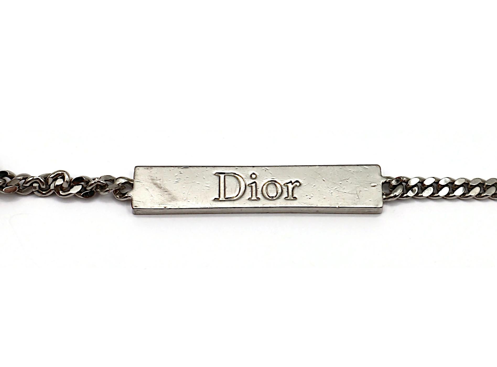 CHRISTIAN DIOR by JOHN GALLIANO Vintage Silver Tone Chain Belt im Angebot 3