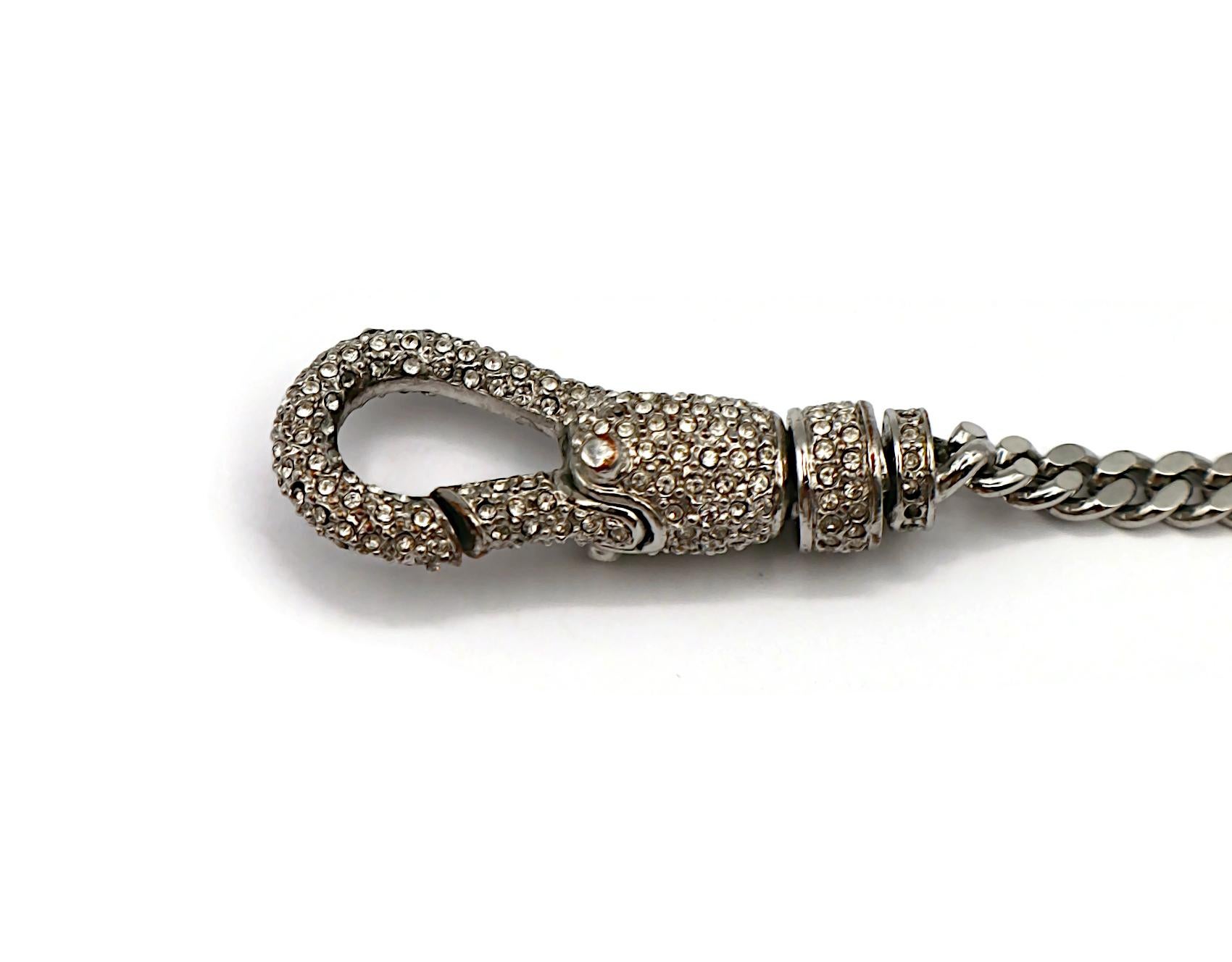 CHRISTIAN DIOR by JOHN GALLIANO Vintage Silver Tone Chain Belt im Angebot 4