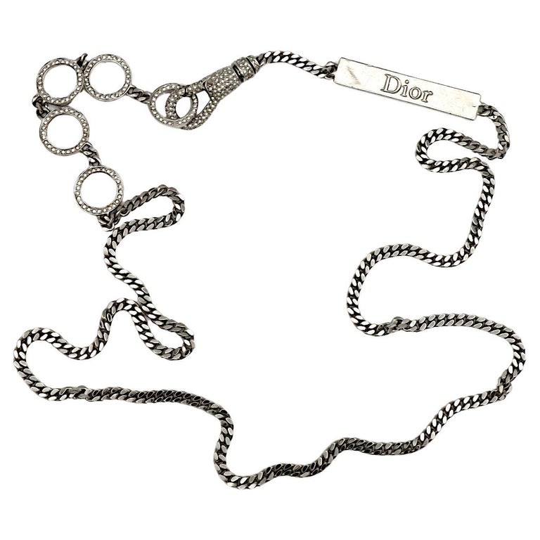 CHRISTIAN DIOR by JOHN GALLIANO Vintage Silver Tone Chain  display picture 1