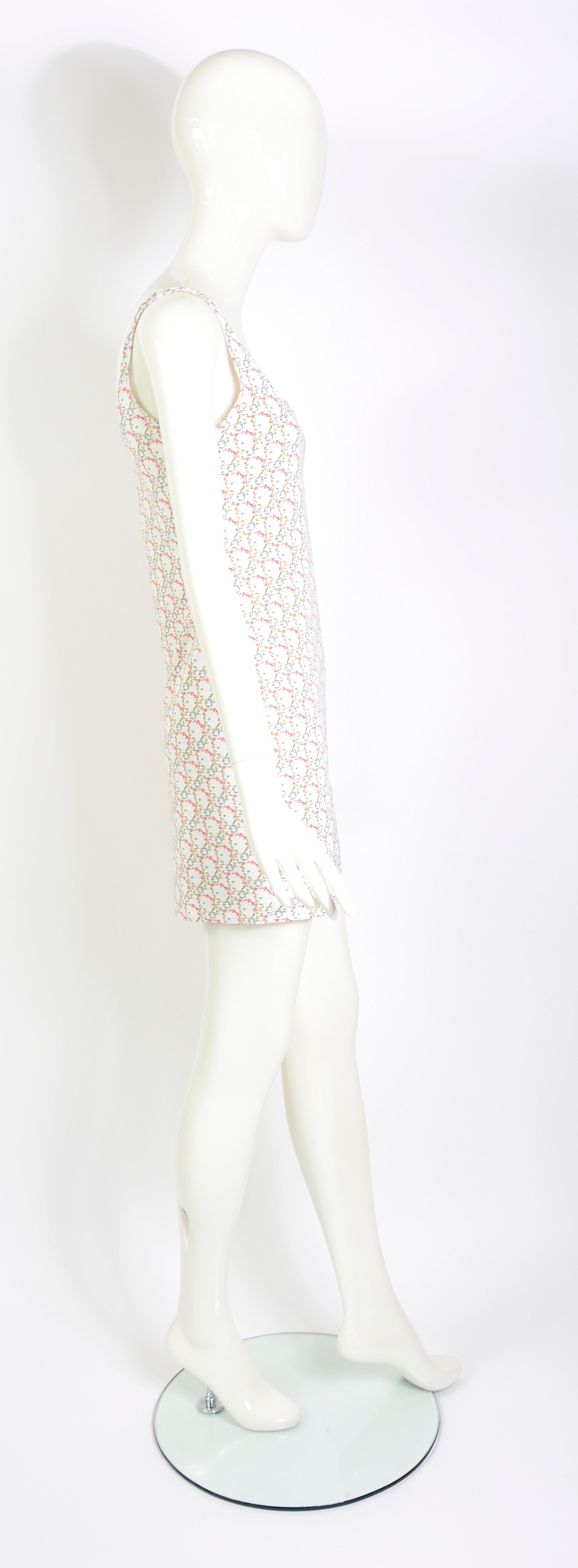 Women's Christian Dior by John Galliano vintage ss 2005 flower logo print cotton dress