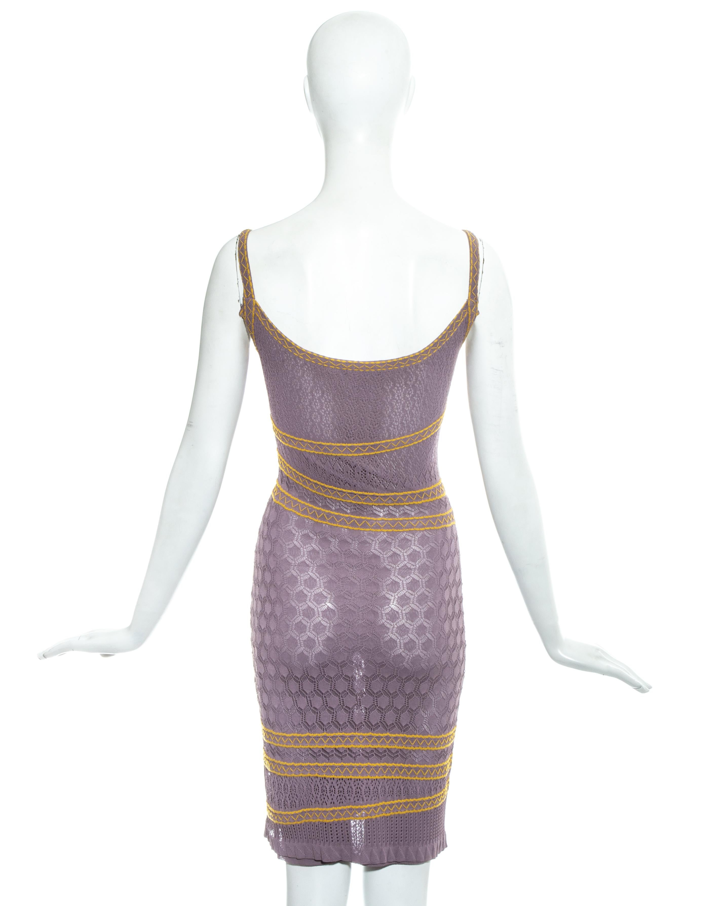 Christian Dior by John Galliano violet knitted slip dress, ss 2000 1