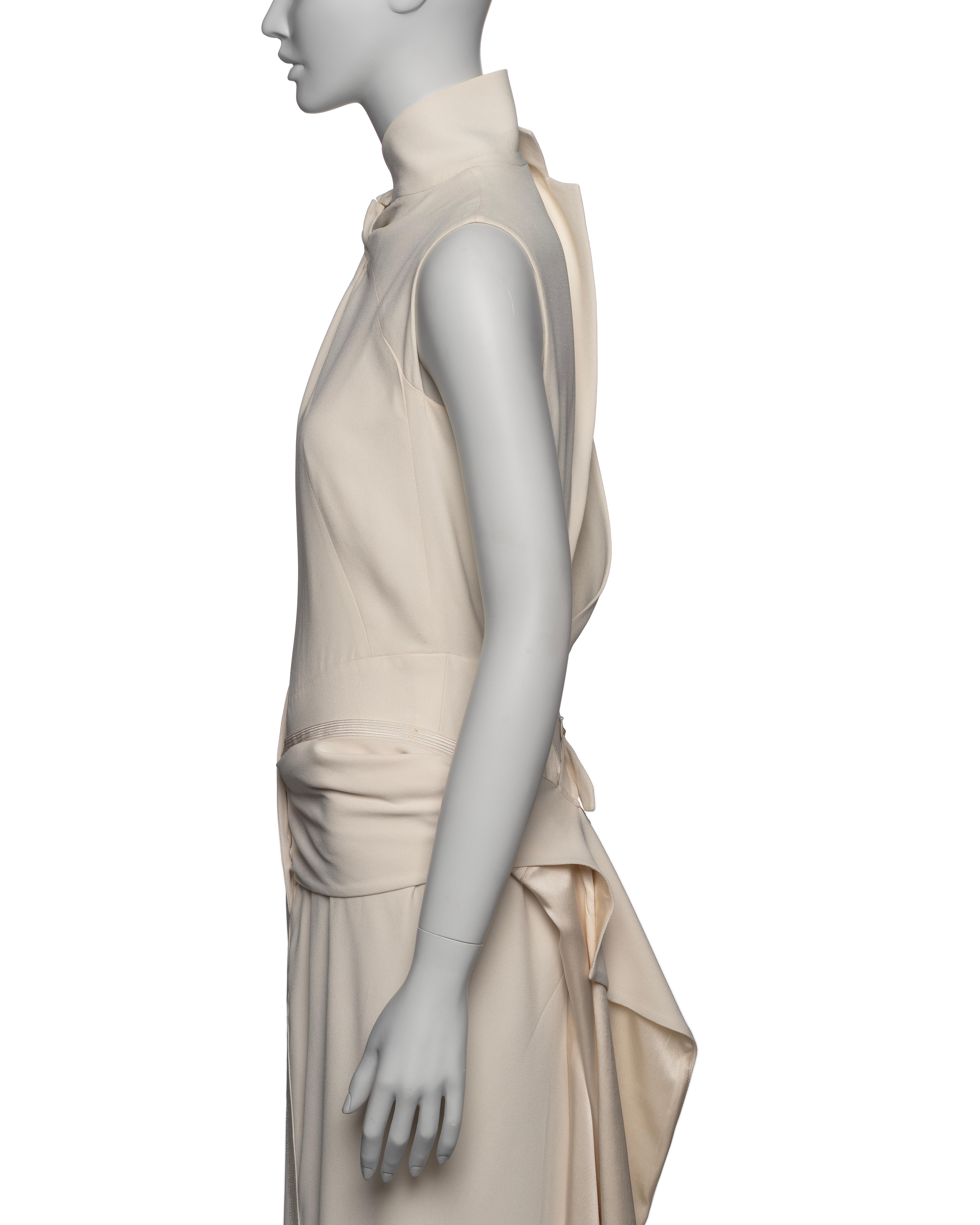 Christian Dior by John Galliano White Deconstructed Draped Dress, SS 2000 6