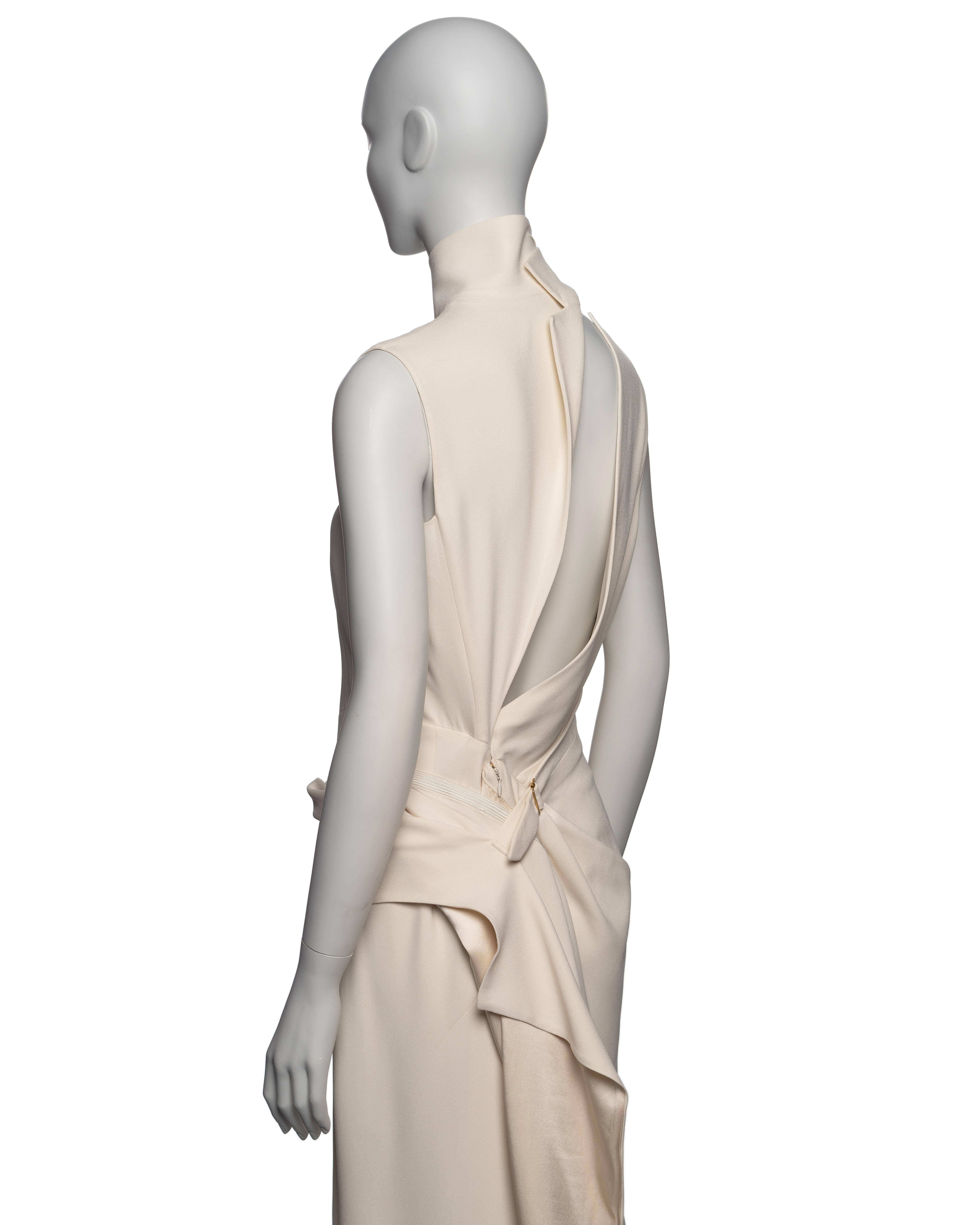 Christian Dior by John Galliano White Deconstructed Draped Dress, SS 2000 9