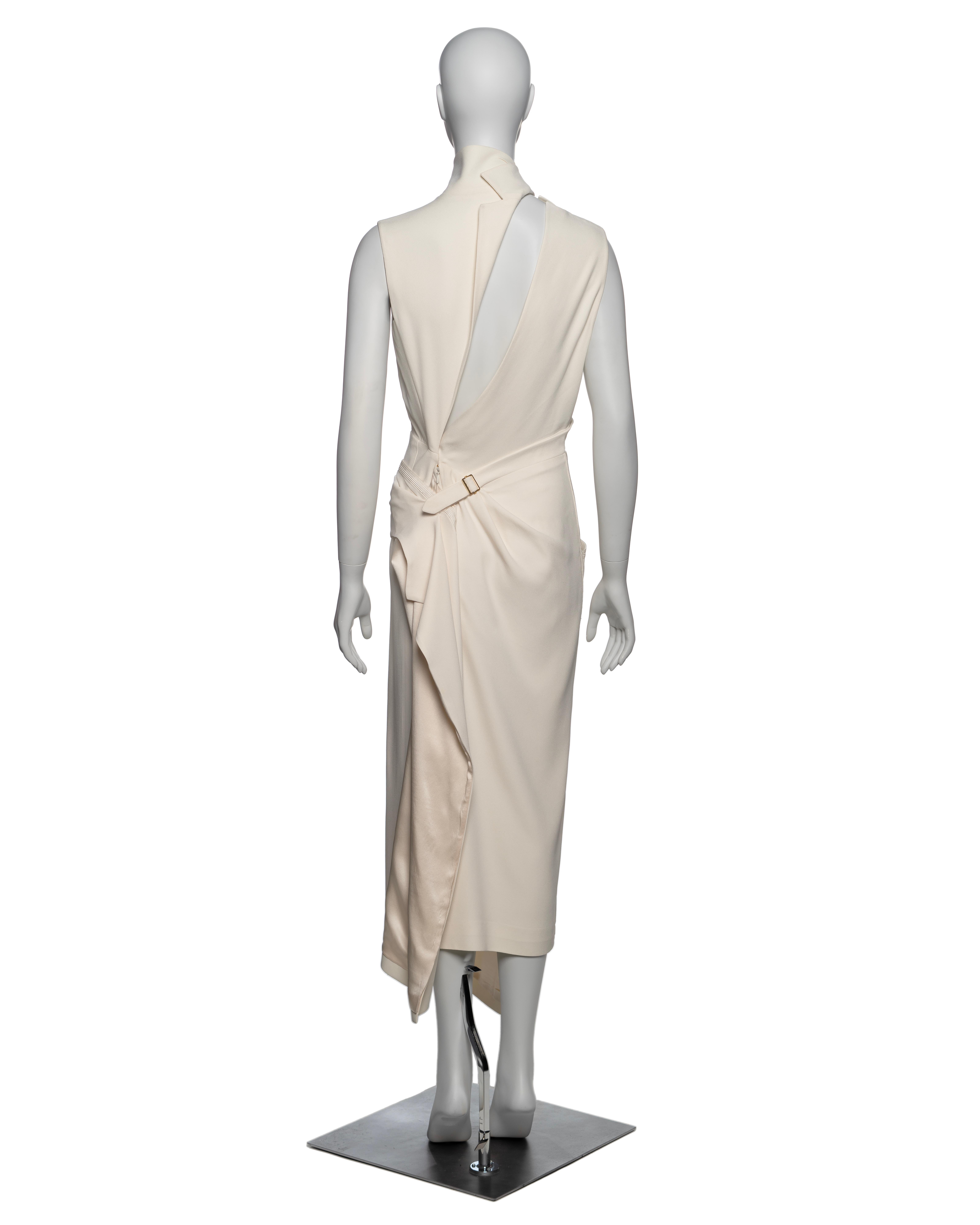 Christian Dior by John Galliano White Deconstructed Draped Dress, SS 2000 10