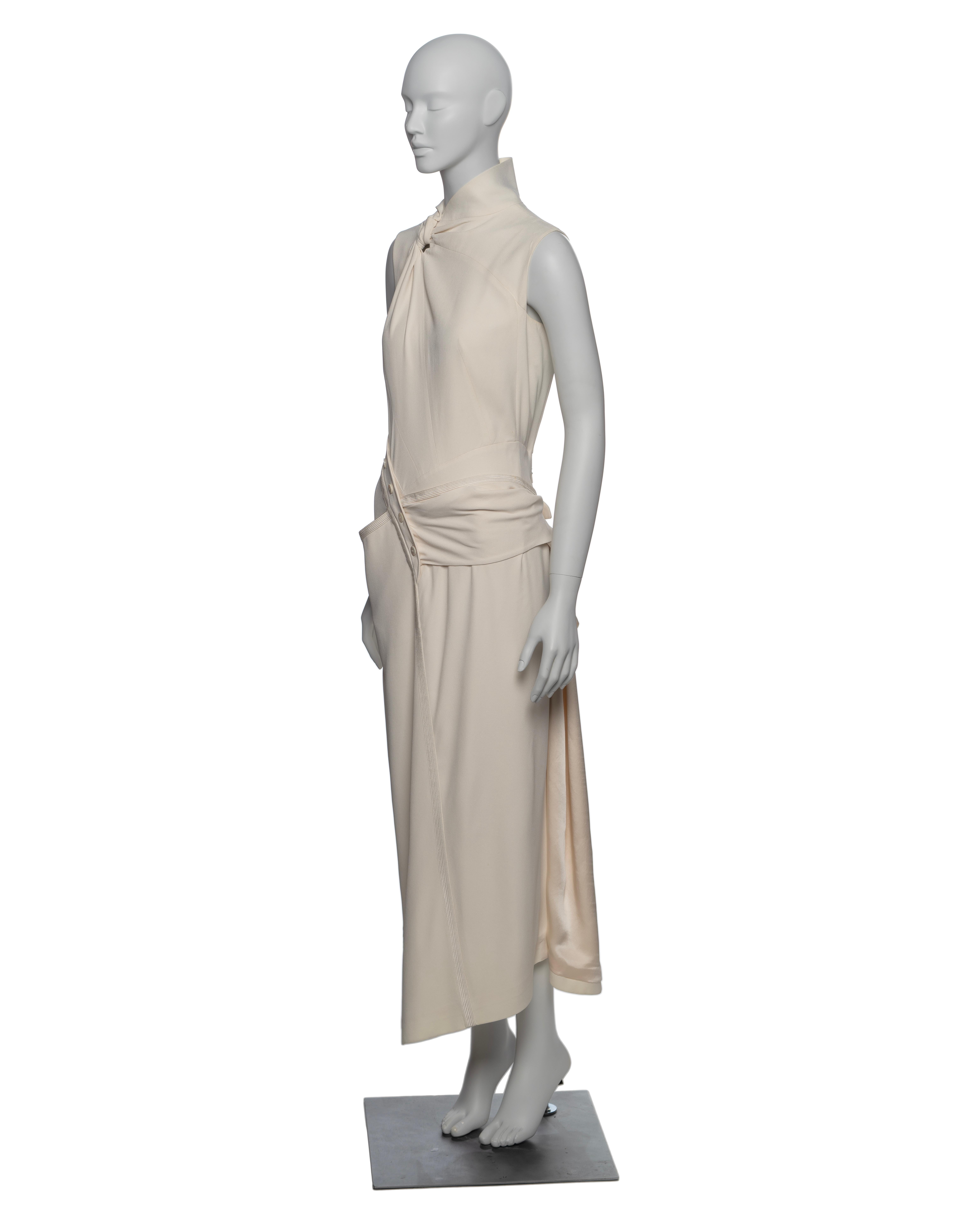 Christian Dior by John Galliano White Deconstructed Draped Dress, SS 2000 12