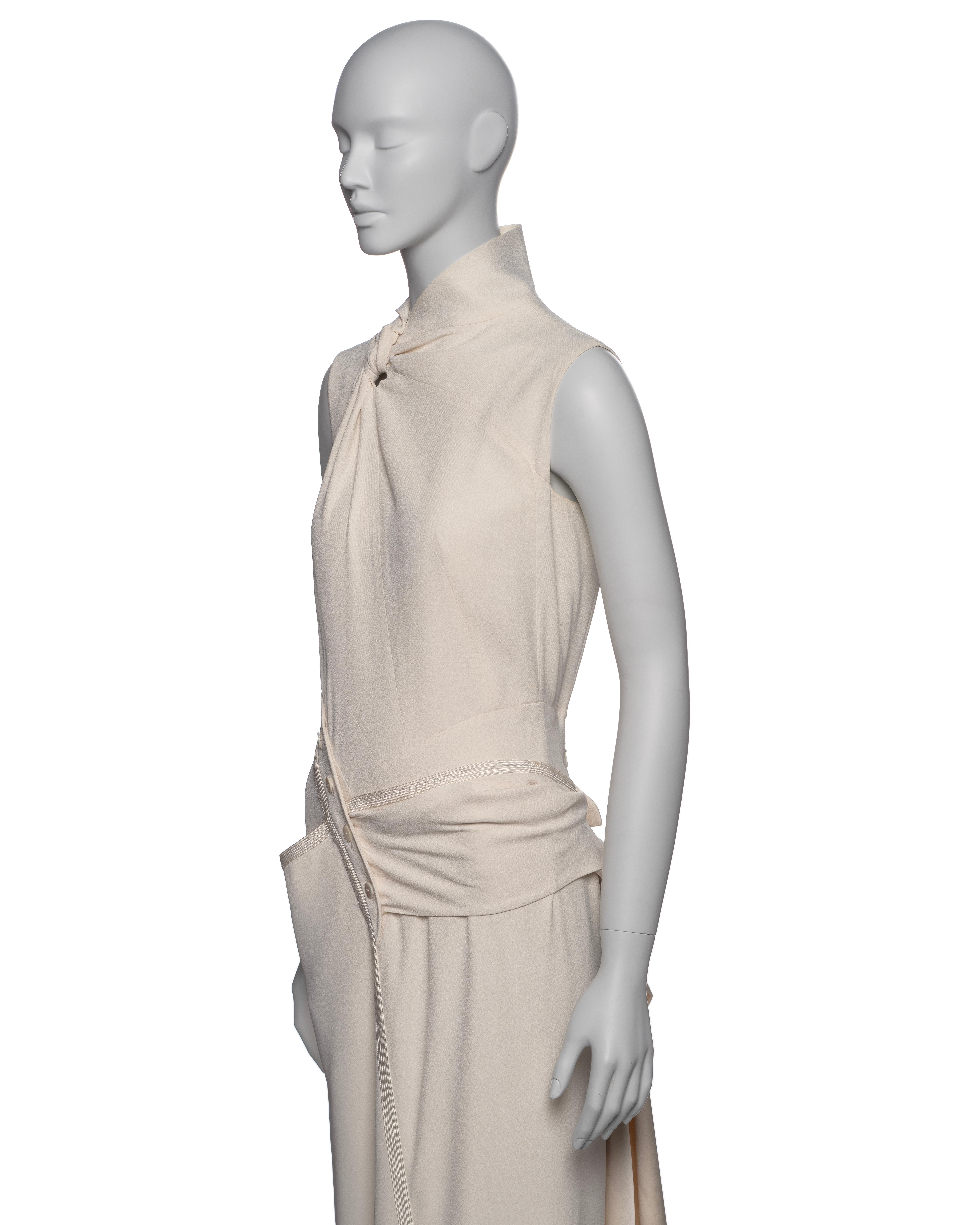 Christian Dior by John Galliano White Deconstructed Draped Dress, SS 2000 13