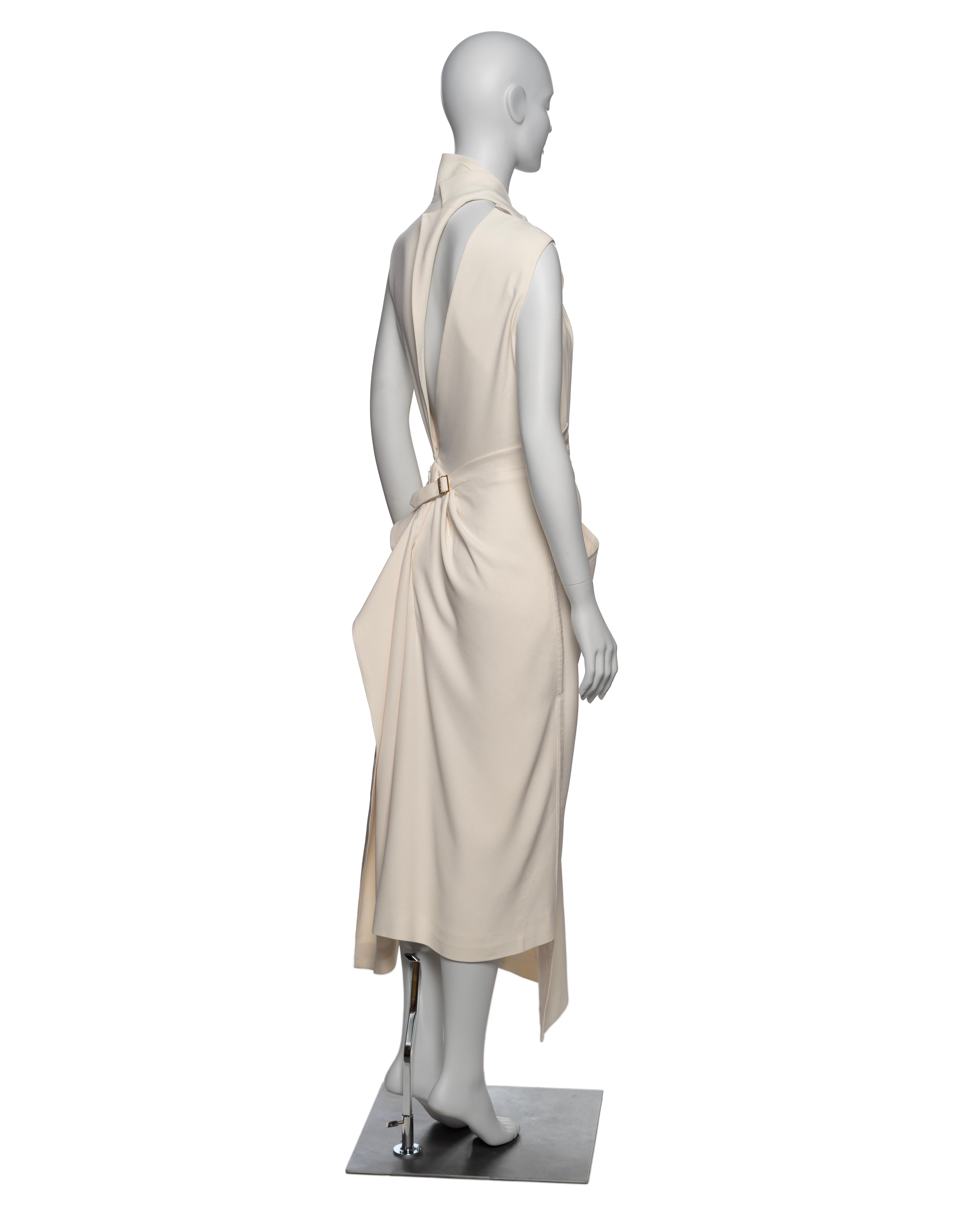 Christian Dior by John Galliano White Deconstructed Draped Dress, SS 2000 14