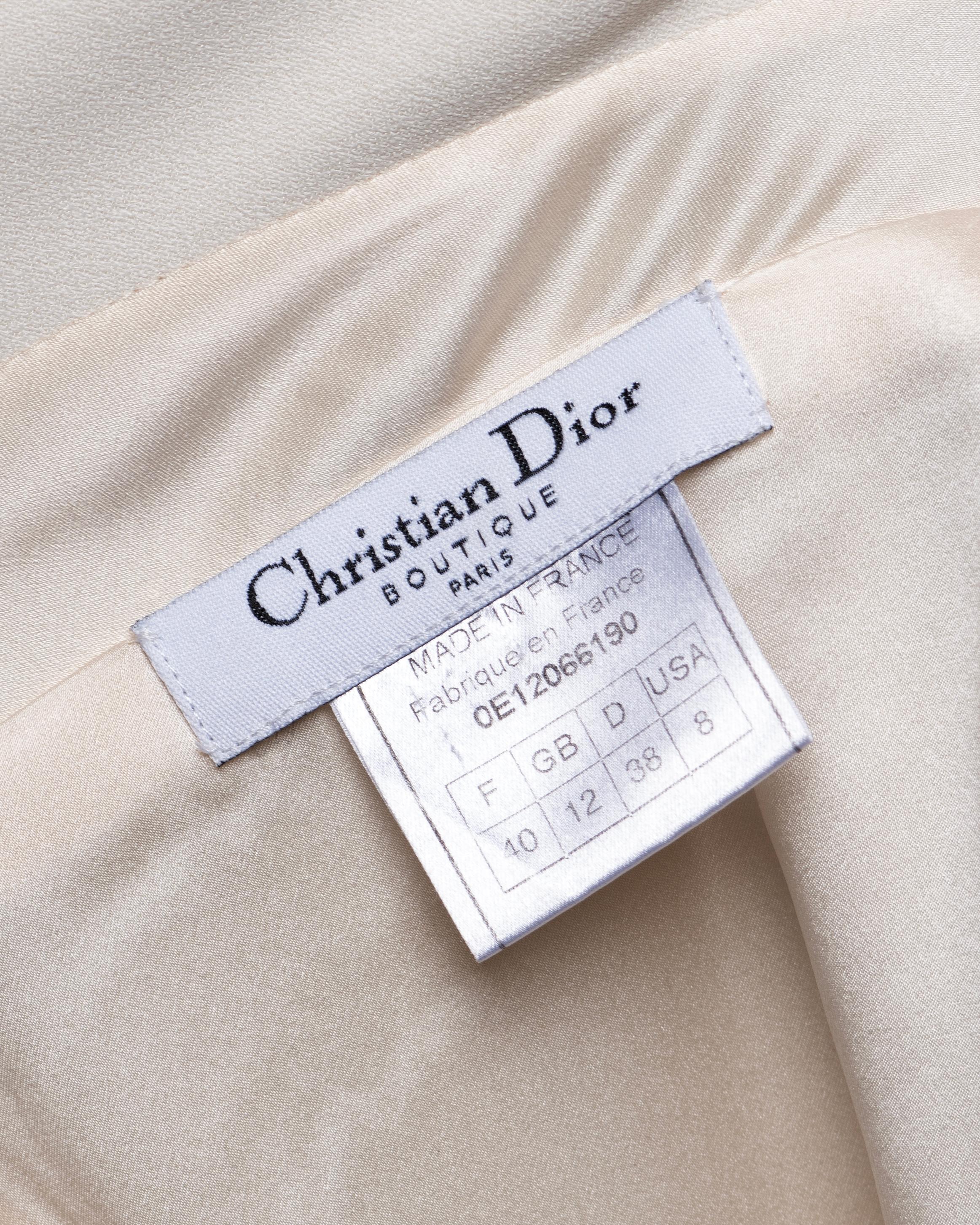Christian Dior by John Galliano White Deconstructed Draped Dress, SS 2000 16