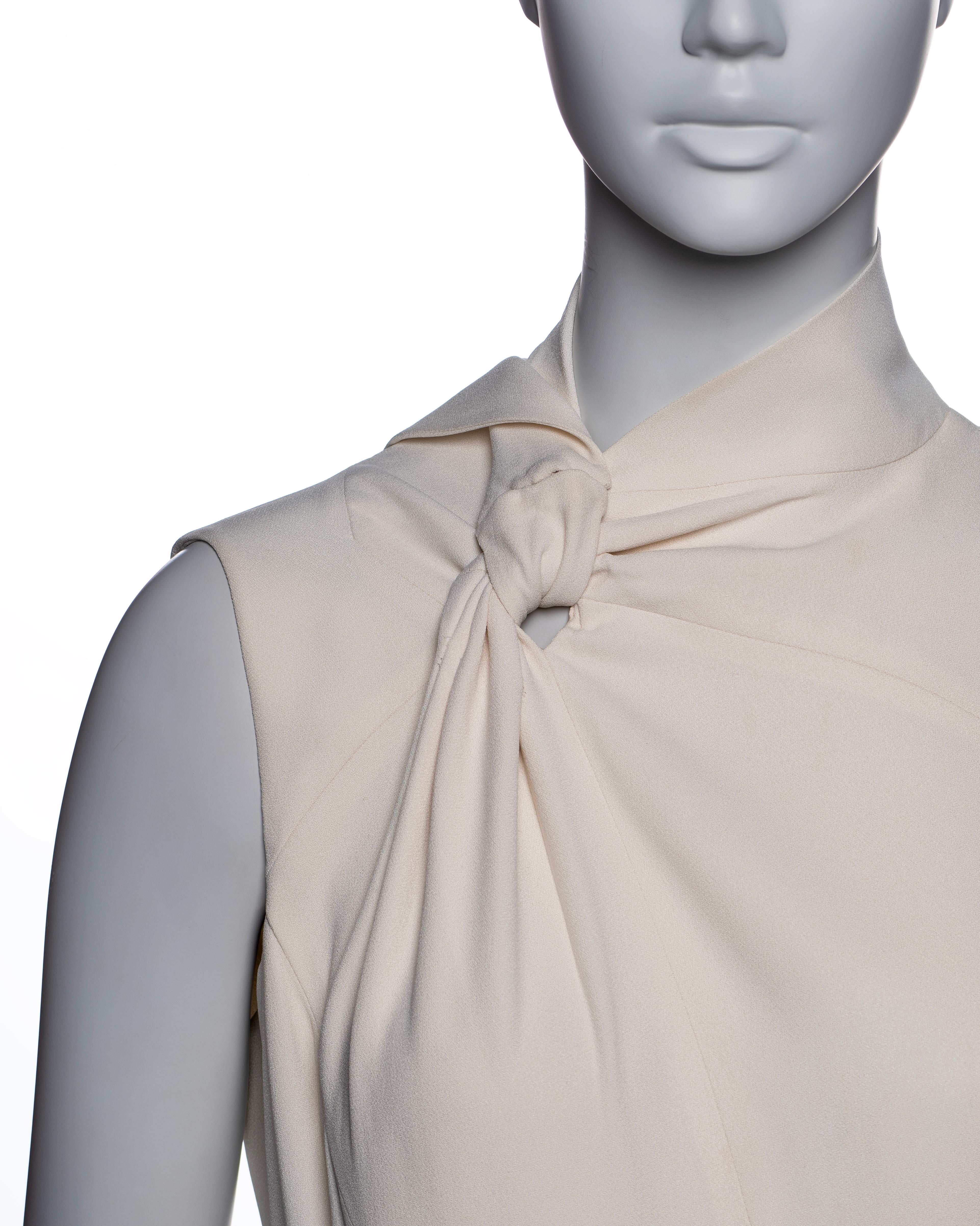 Christian Dior by John Galliano White Deconstructed Draped Dress, SS 2000 1