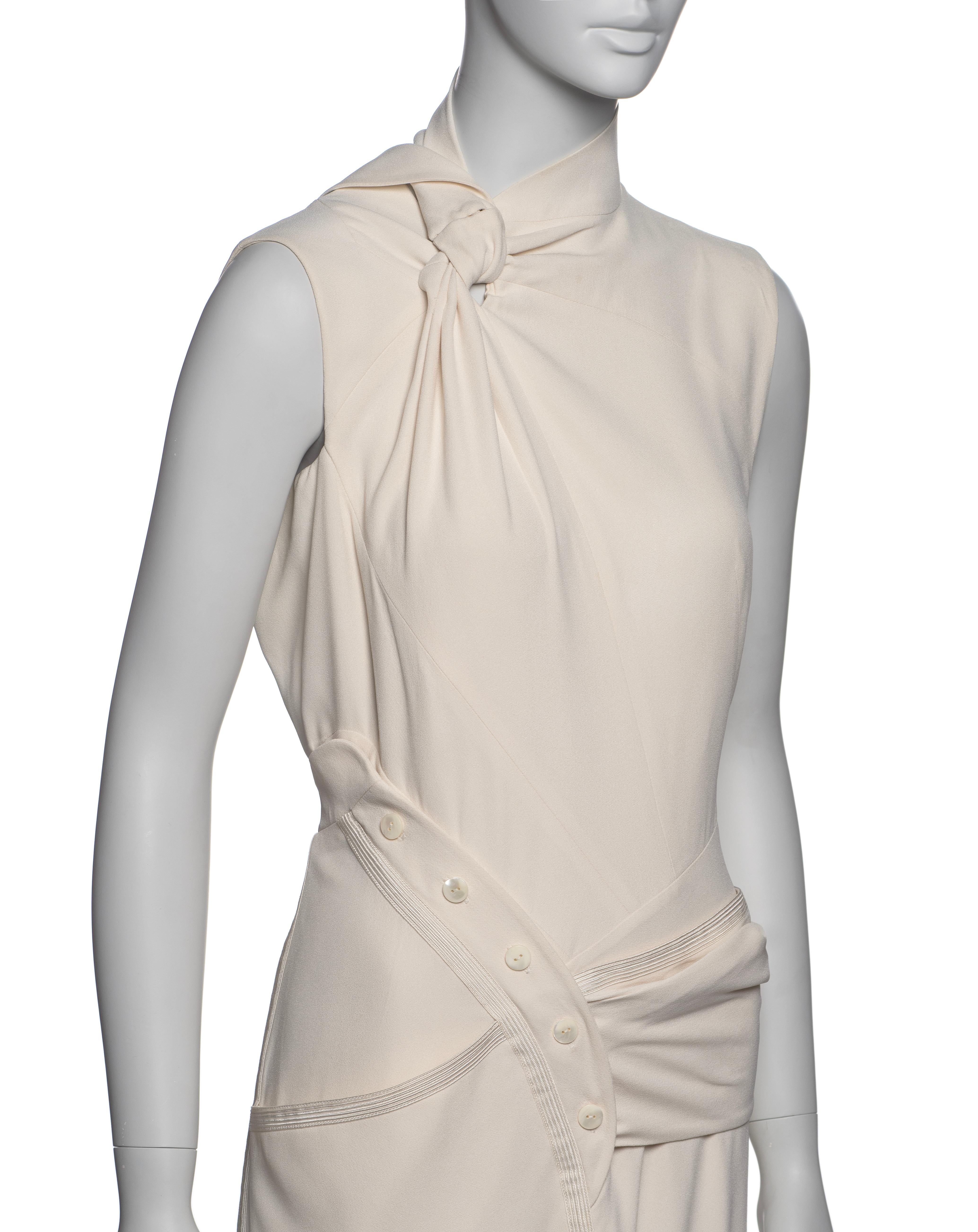 Christian Dior by John Galliano White Deconstructed Draped Dress, SS 2000 4