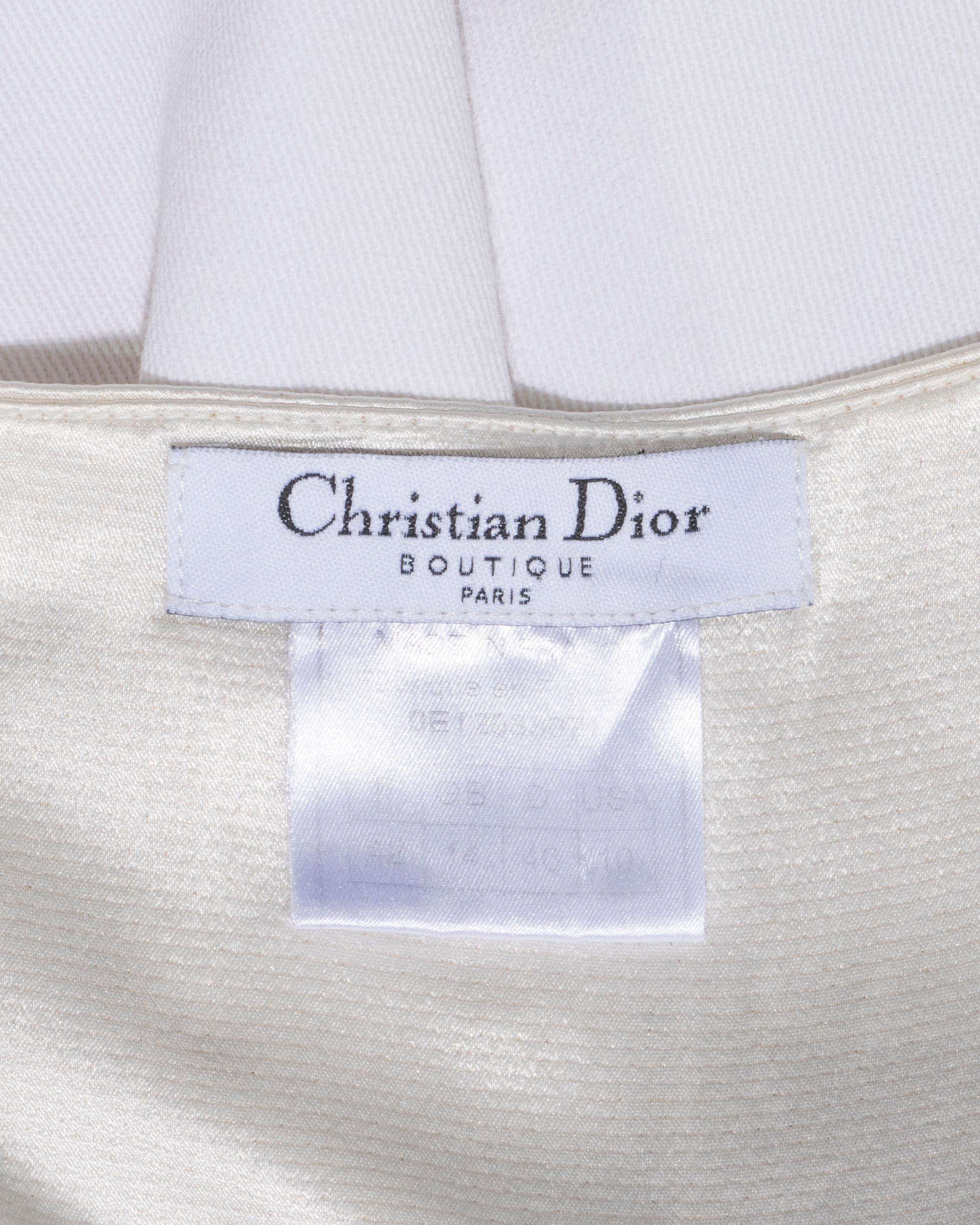 Christian Dior by John Galliano white deconstructed skirt, ss 2000 For ...