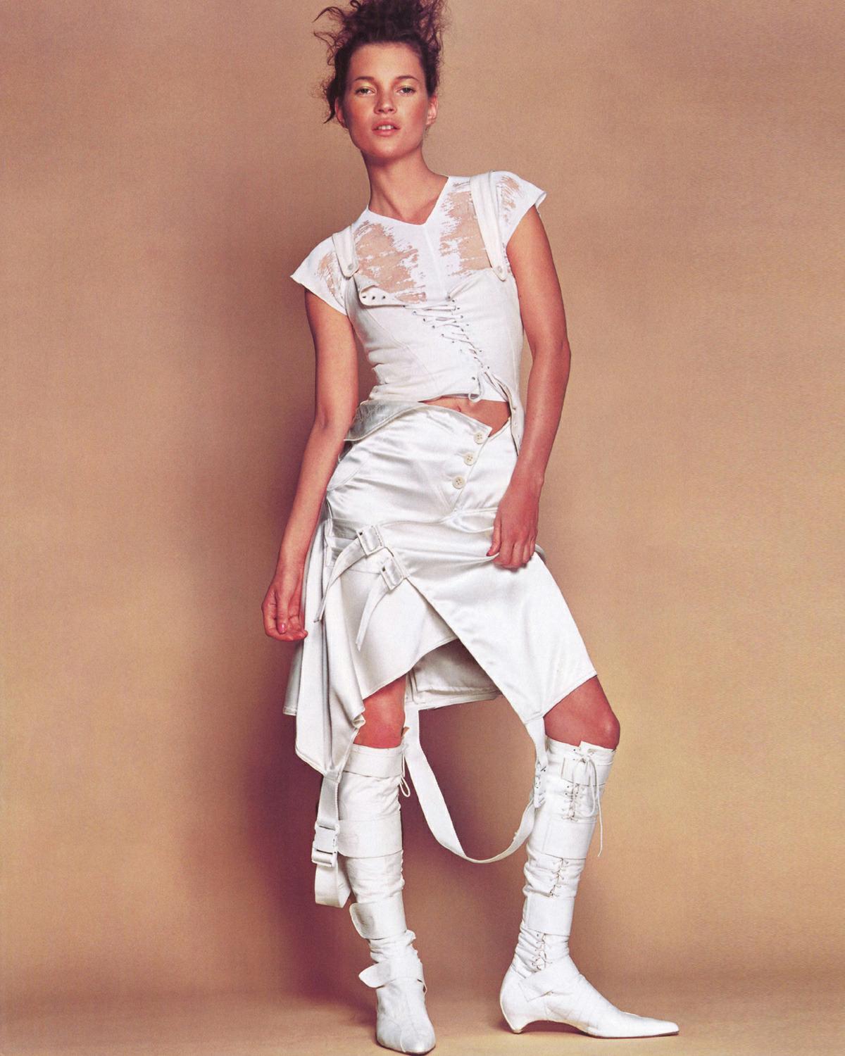 Christian Dior by John Galliano white deconstructed skirt Christian Dior by John Galliano white deconstructed skirt