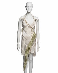 Christian Dior by John Galliano Zip-Trim Silk Satin Mini Dress, SS 2001