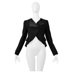 Christian Dior By Raf Simons Black Tuxedo Jacket With Satin Lapels