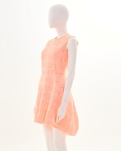 Christian Dior by Raf Simons Cruise 2014 Pink Boucle Asymmetric Dress