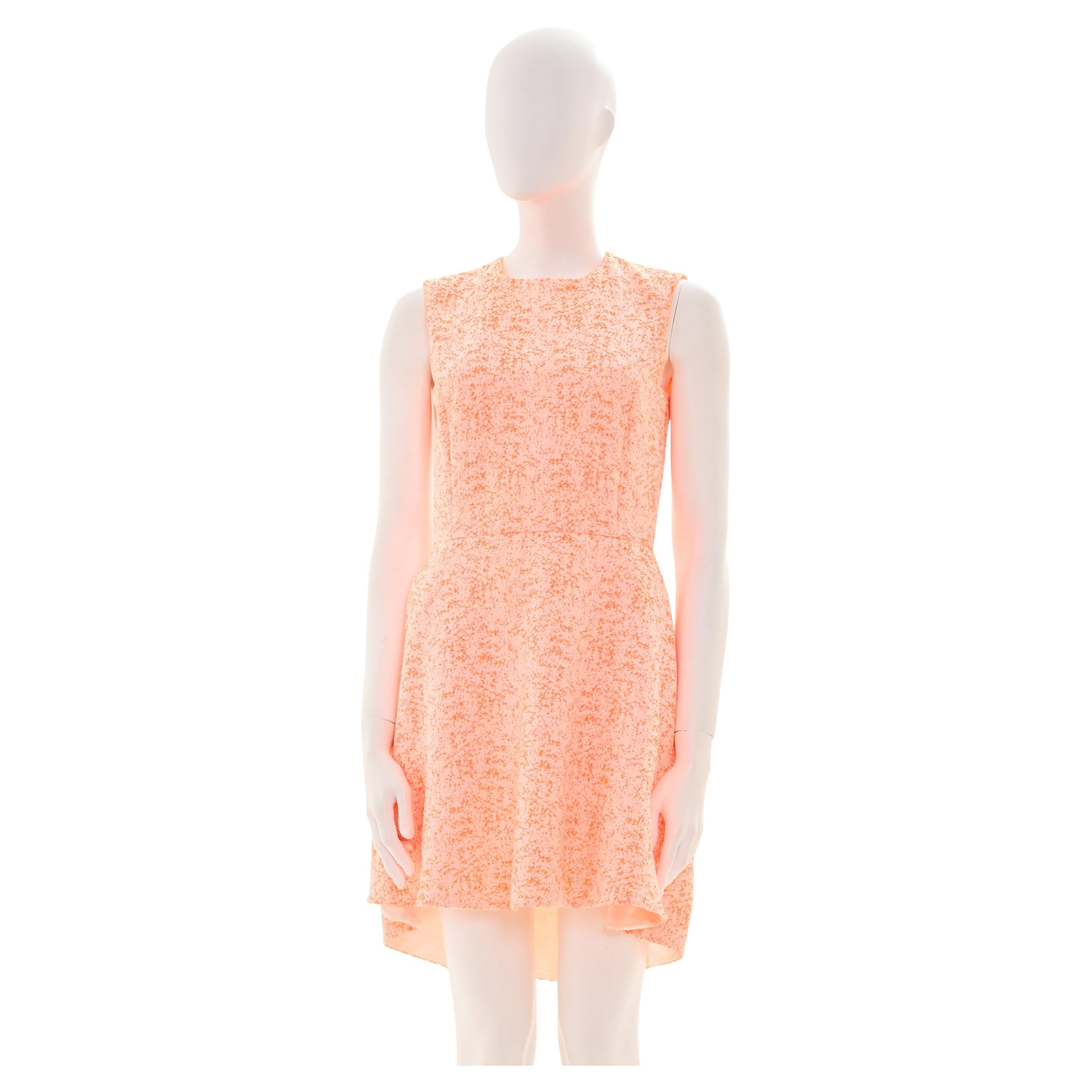 Christian Dior by Raf Simons Cruise 2014 Pink Boucle Asymmetric Dress in vendita