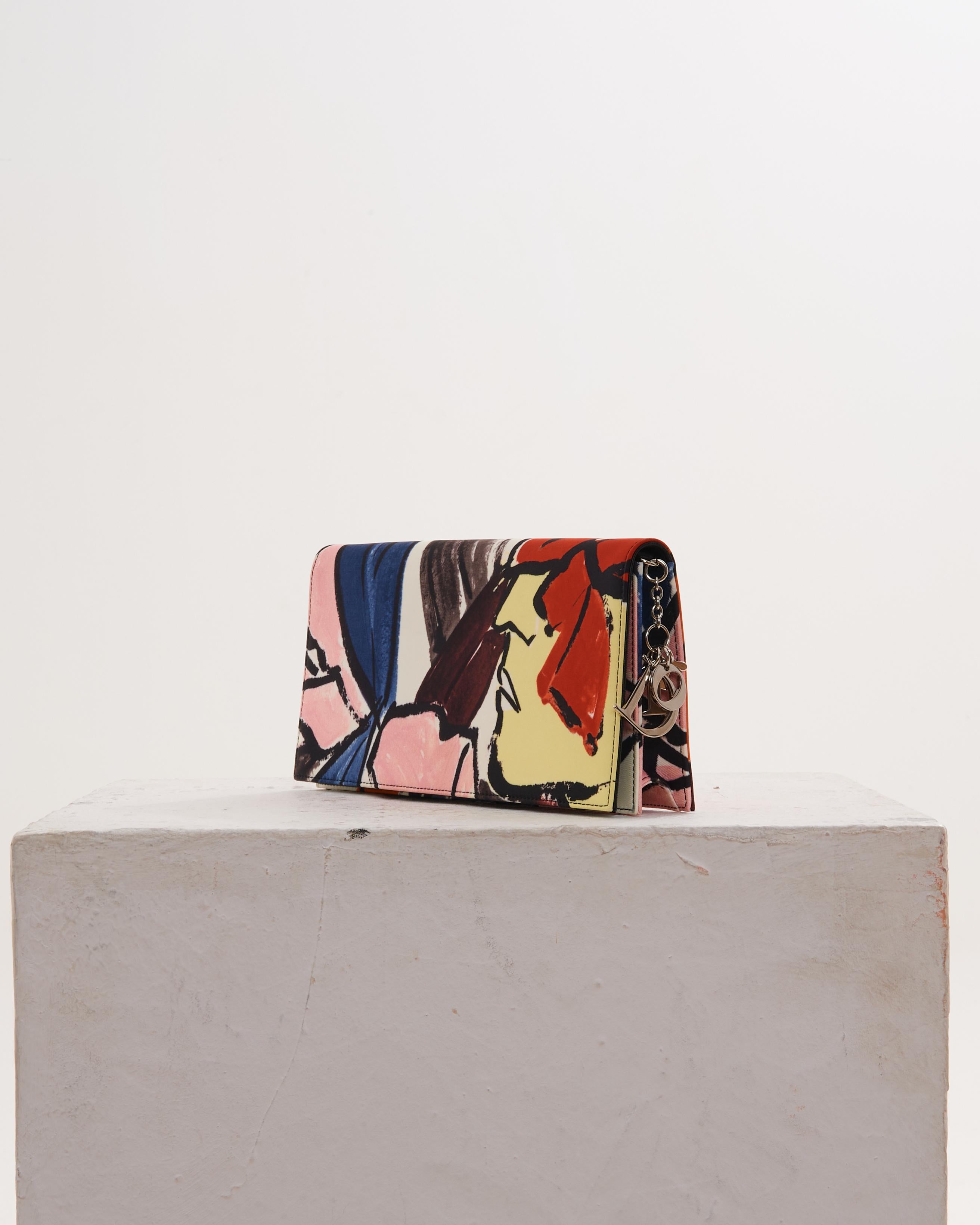 Christian Dior by Raf Simons Cruise 2015 Multicolor flower printed top and bag For Sale 5