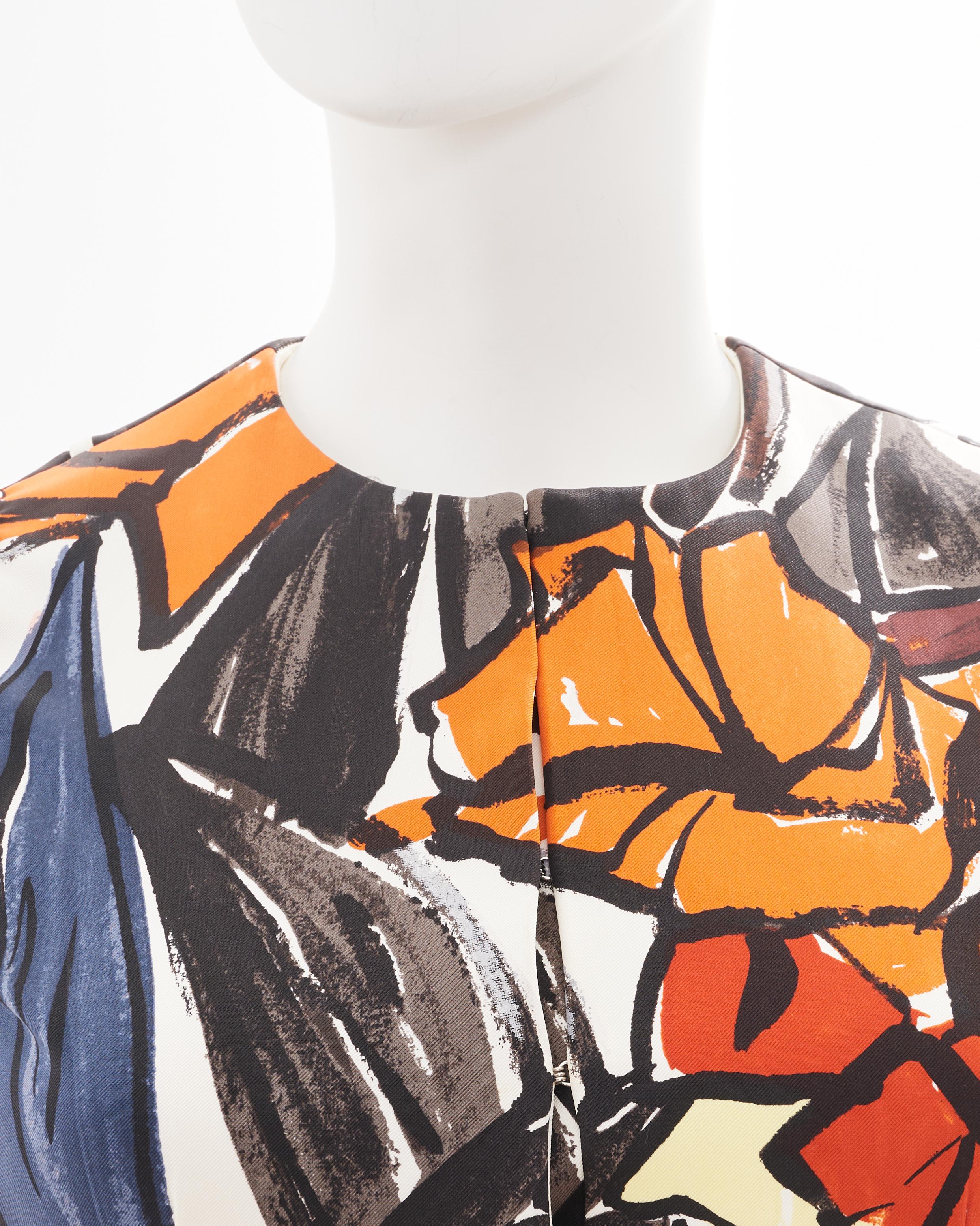 Christian Dior by Raf Simons Cruise 2015 Multicolor flower printed top and bag For Sale 1