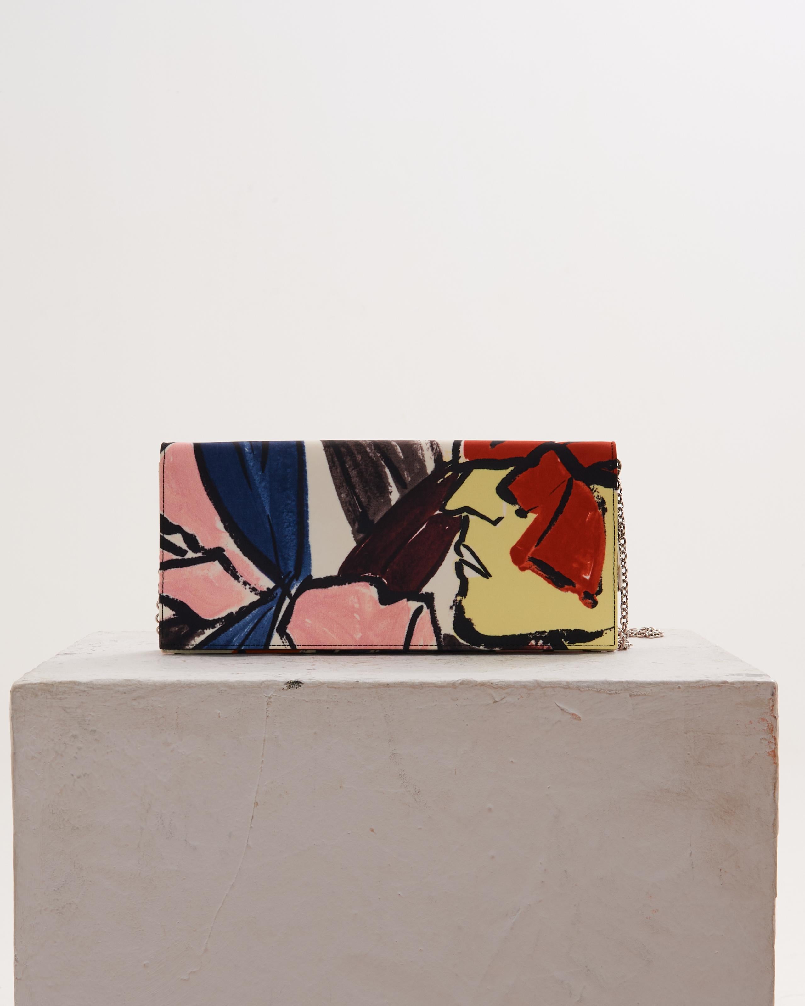 Christian Dior by Raf Simons Cruise 2015 Multicolor flower printed top and bag For Sale 4