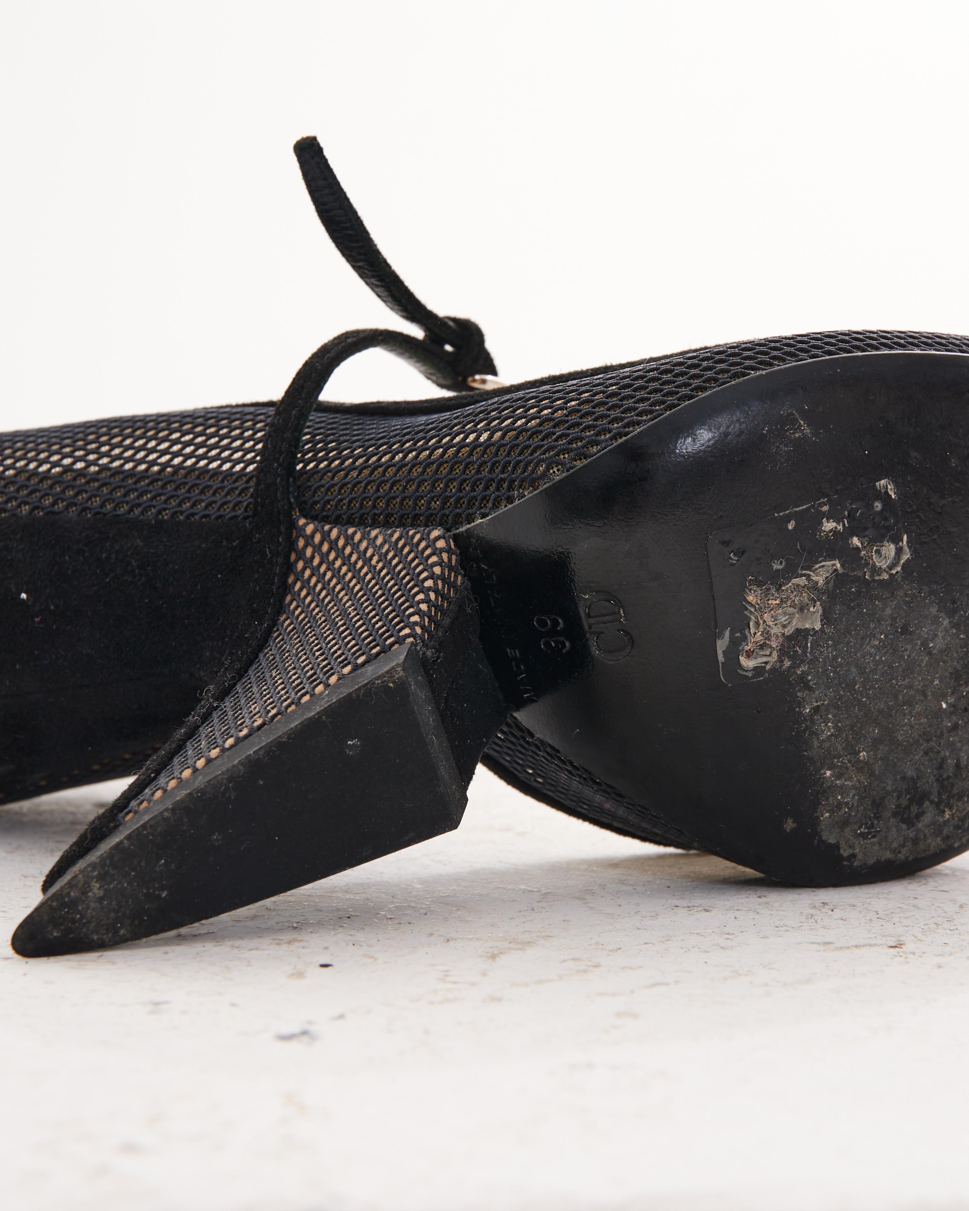 Christian Dior by Raf Simons F/W 2013  Black printed D'Orsay pumps 4