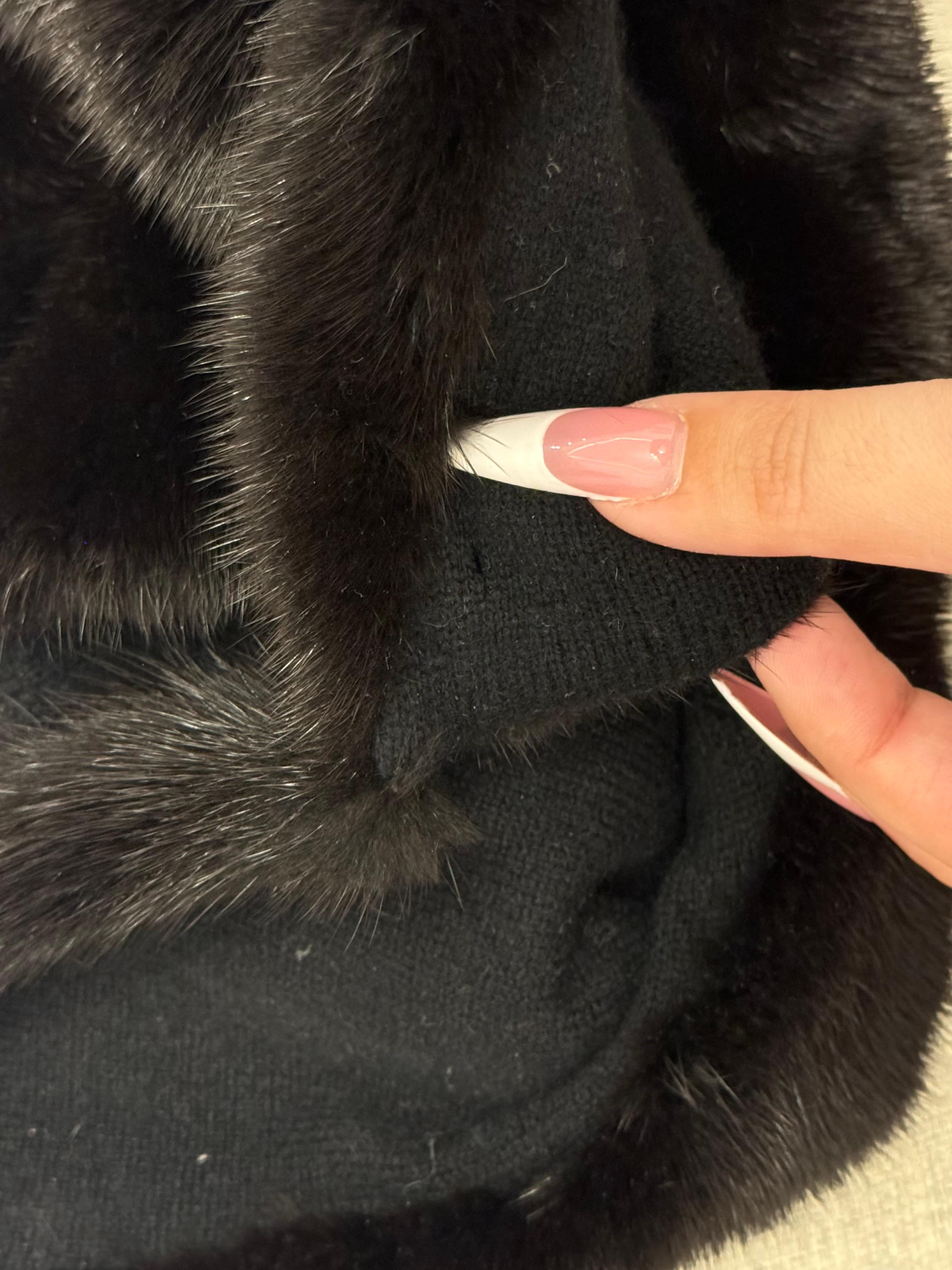 Christian Dior by Raf Simons F/W 2013 mink fur and cashmere hat 7