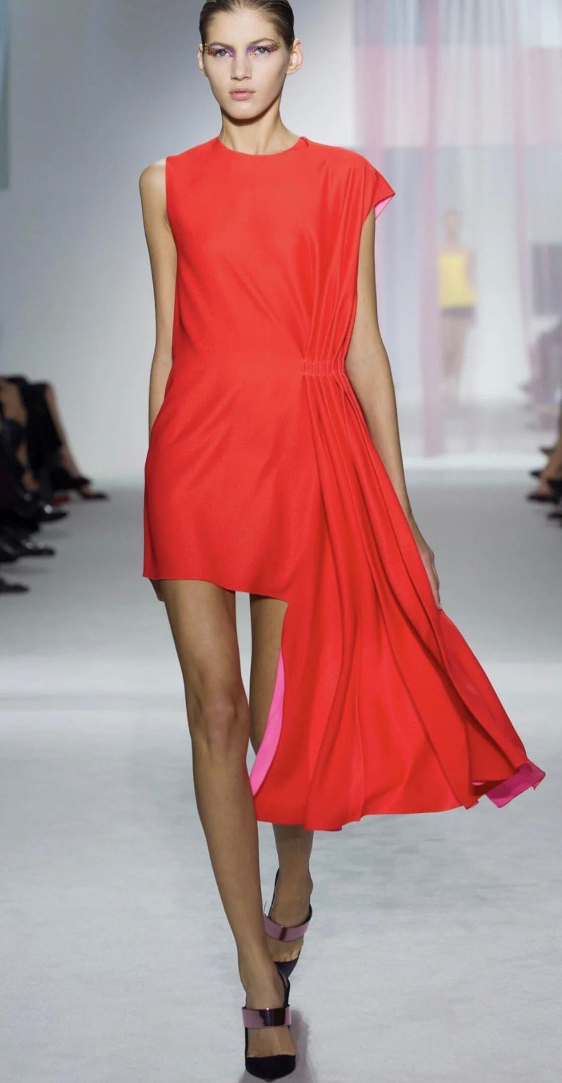 dior dream asymmetric long dress