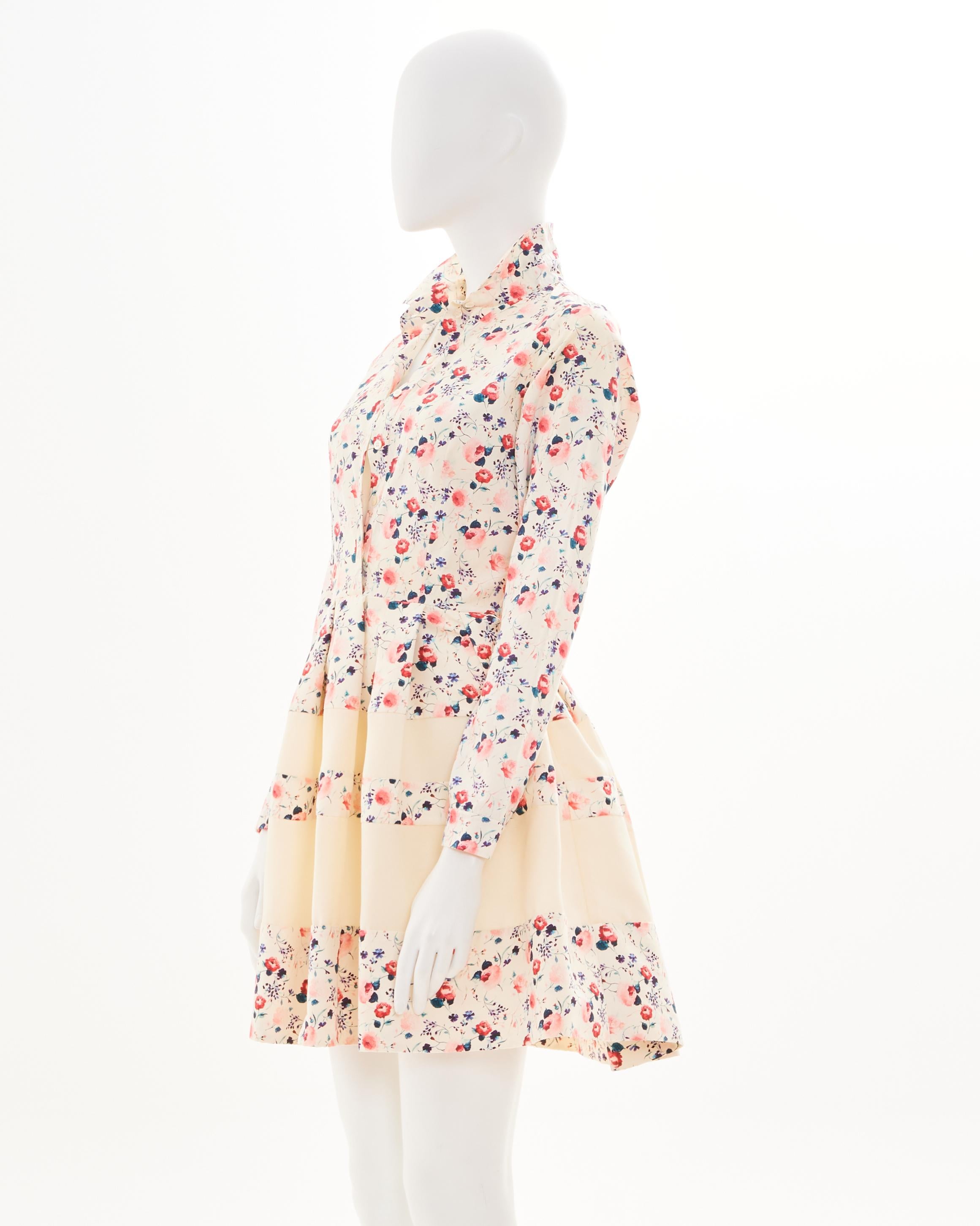 - Designed by Raf Simons
- Sold by SkofArchive
- 2013 Resort Collection 
- Red and Blue Flowers Fantasy
- Mid Length Button Up Closure
- Hooks and snap to close
- Look 10
- Excellent Conditions
- Size:  FR 38 - IT 42 - UK 10 - US 6  (EU) 
-