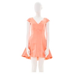 Christian Dior by Raf Simons Resort 2015 Peach Mini Asymmetric Dress