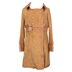 Christian Dior - Manteau en cuir de veau, taille 34FR, 2006