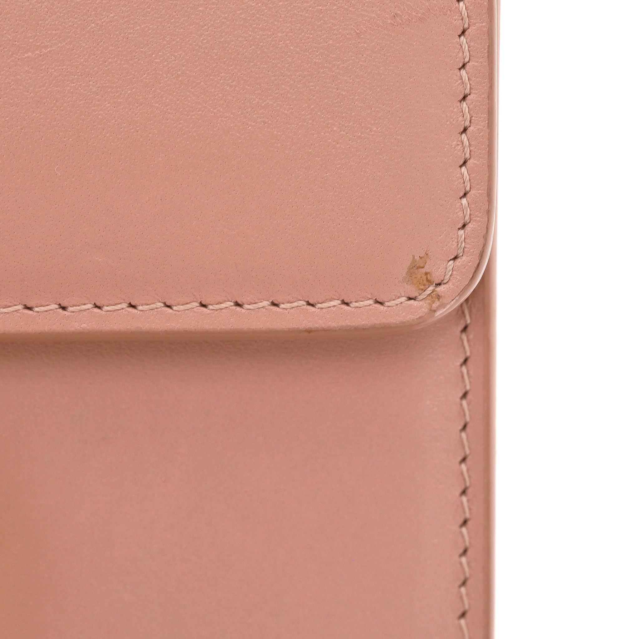 Christian Dior Calfskin Leather Micro 30 Montaigne Flap Bag For Sale 5