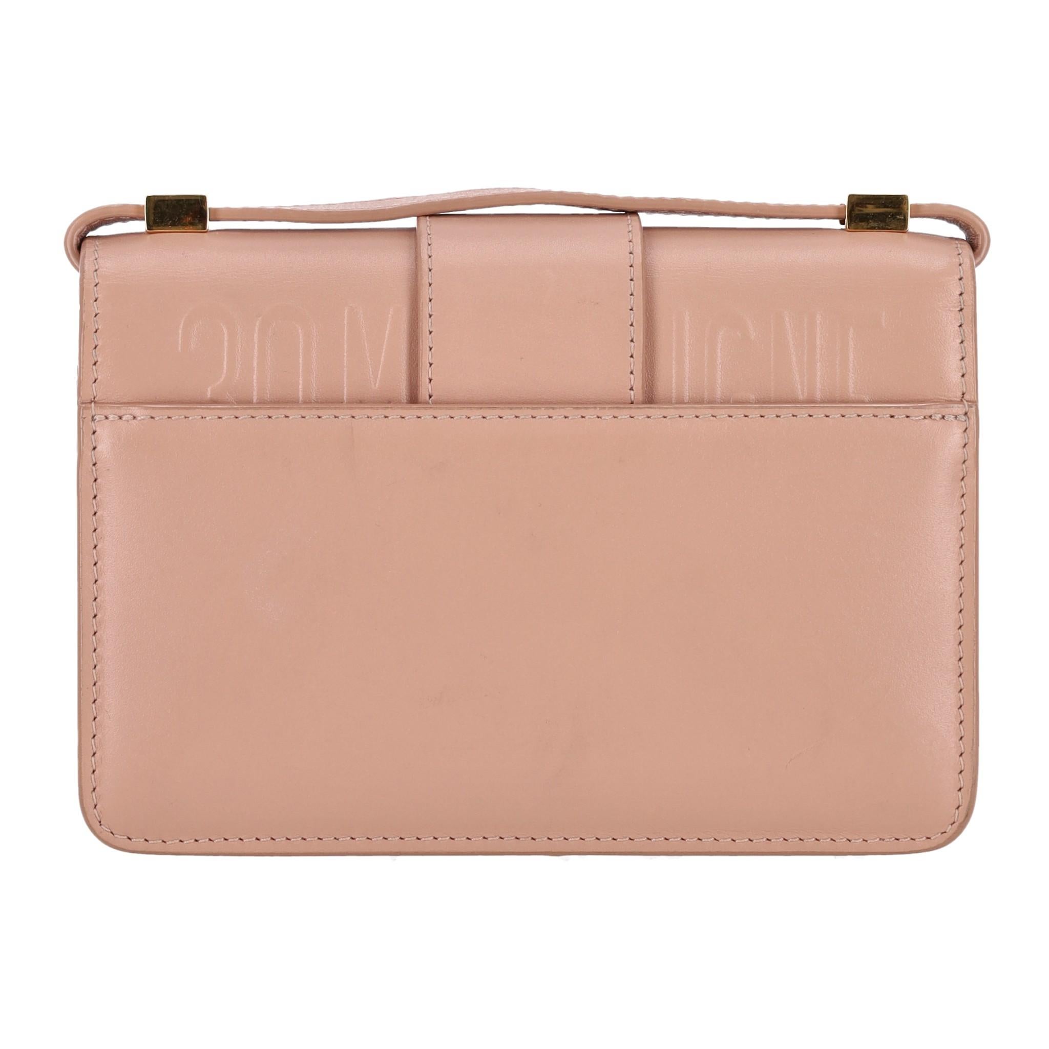 Christian Dior Calfskin Leather Micro 30 Montaigne Flap Bag In Good Condition For Sale In London, GB