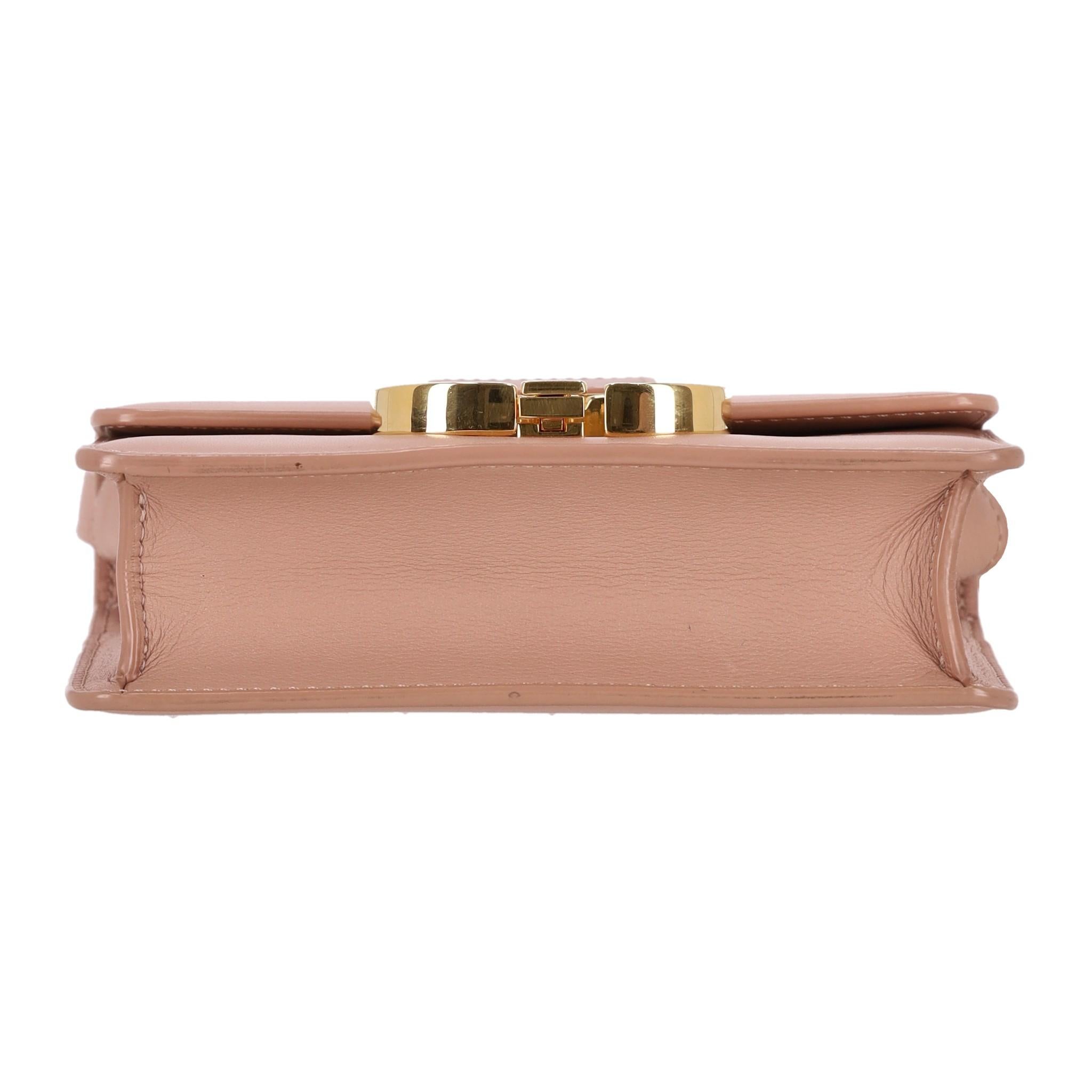 Women's Christian Dior Calfskin Leather Micro 30 Montaigne Flap Bag For Sale