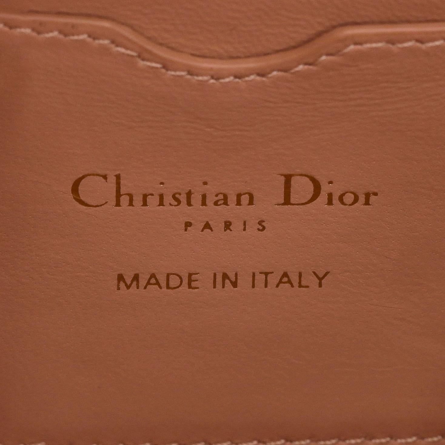 Christian Dior Calfskin Leather Micro 30 Montaigne Flap Bag For Sale 3