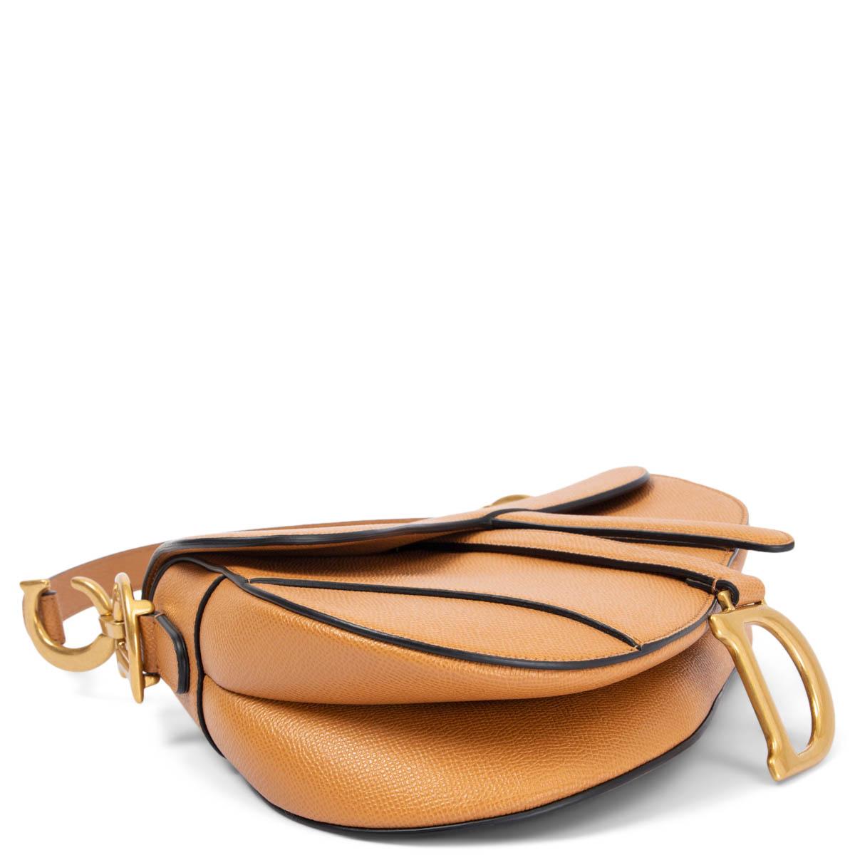 dior camel saddle bag