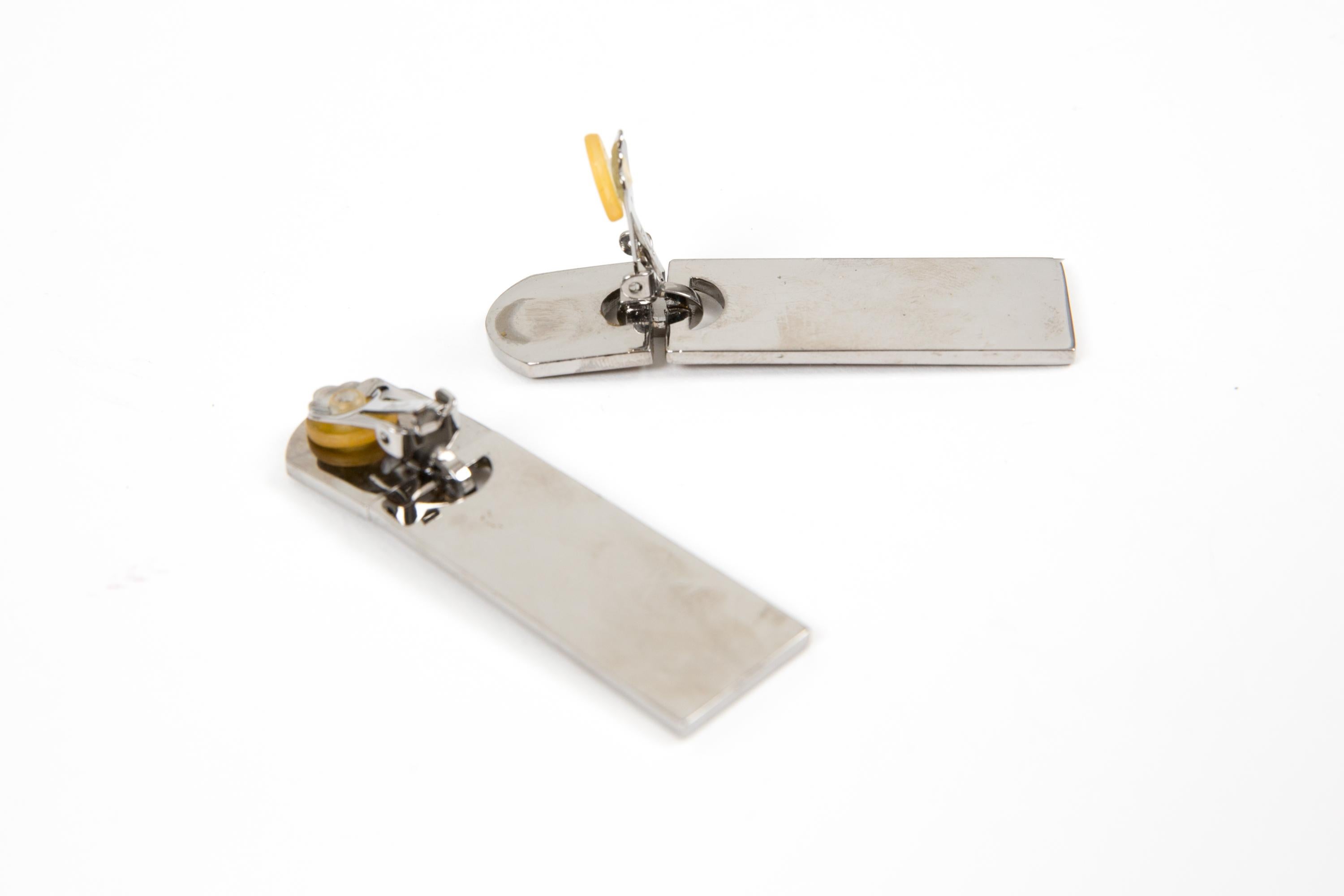 Pendientes de clip Christian Dior Camel en venta 1