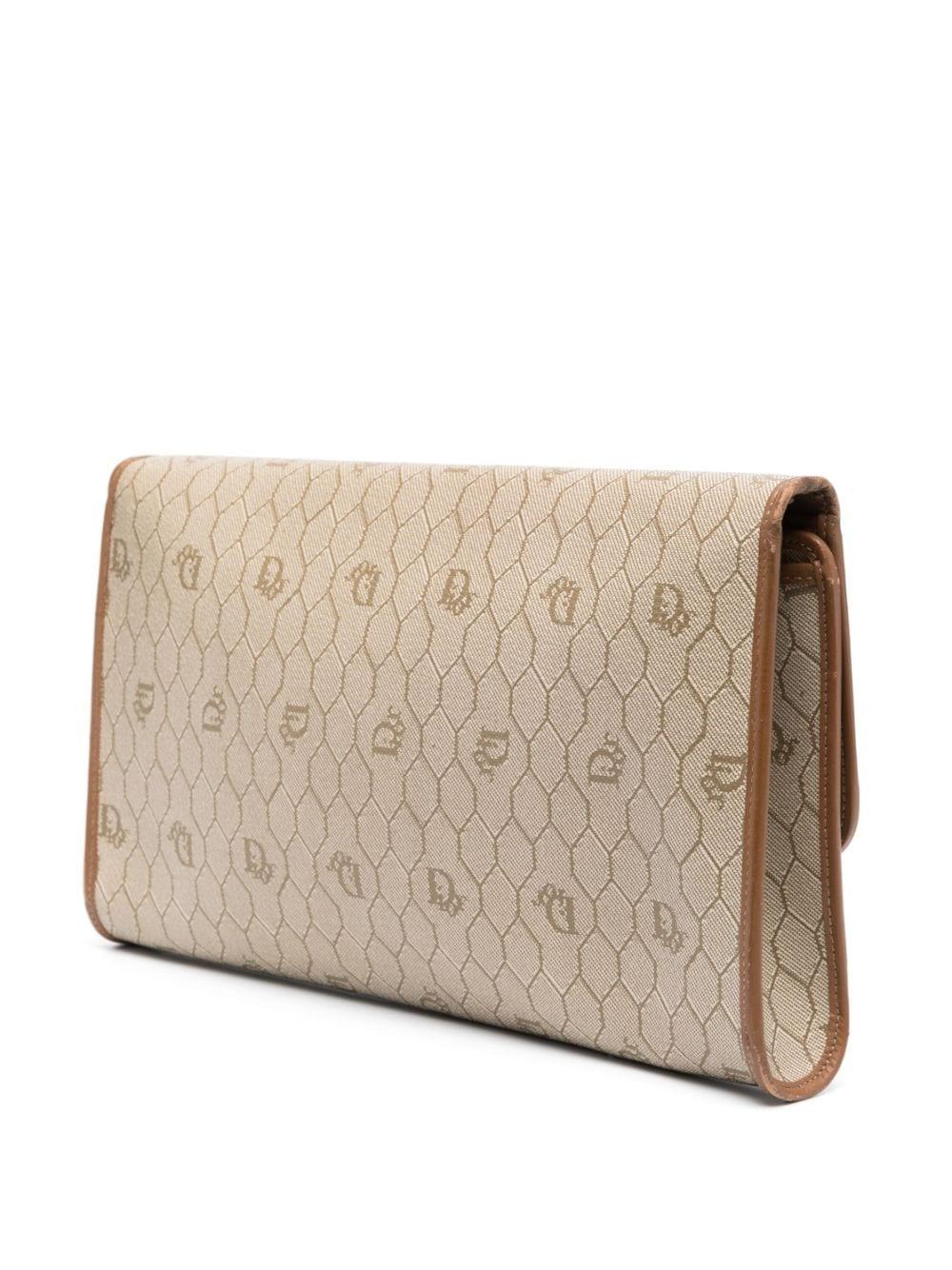 Christian Dior Camel Honeycomb Shoulder Bag In Good Condition For Sale In Paris, FR