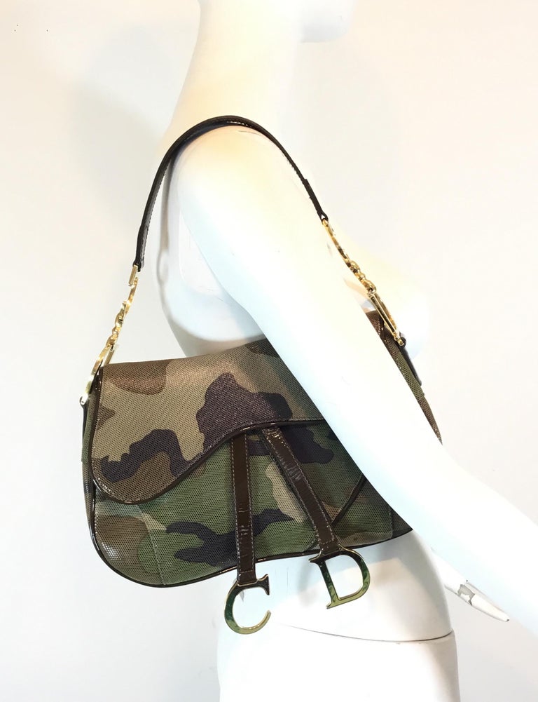 Christian Dior Camouflage Saddle Bag at 1stDibs dior camo saddle bag